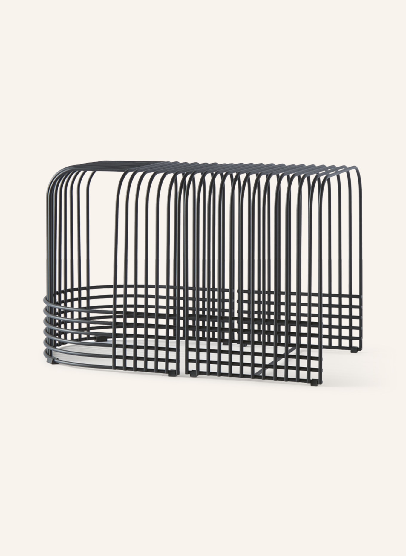 POLSPOTTEN Stolička DROP: ČERNÁ