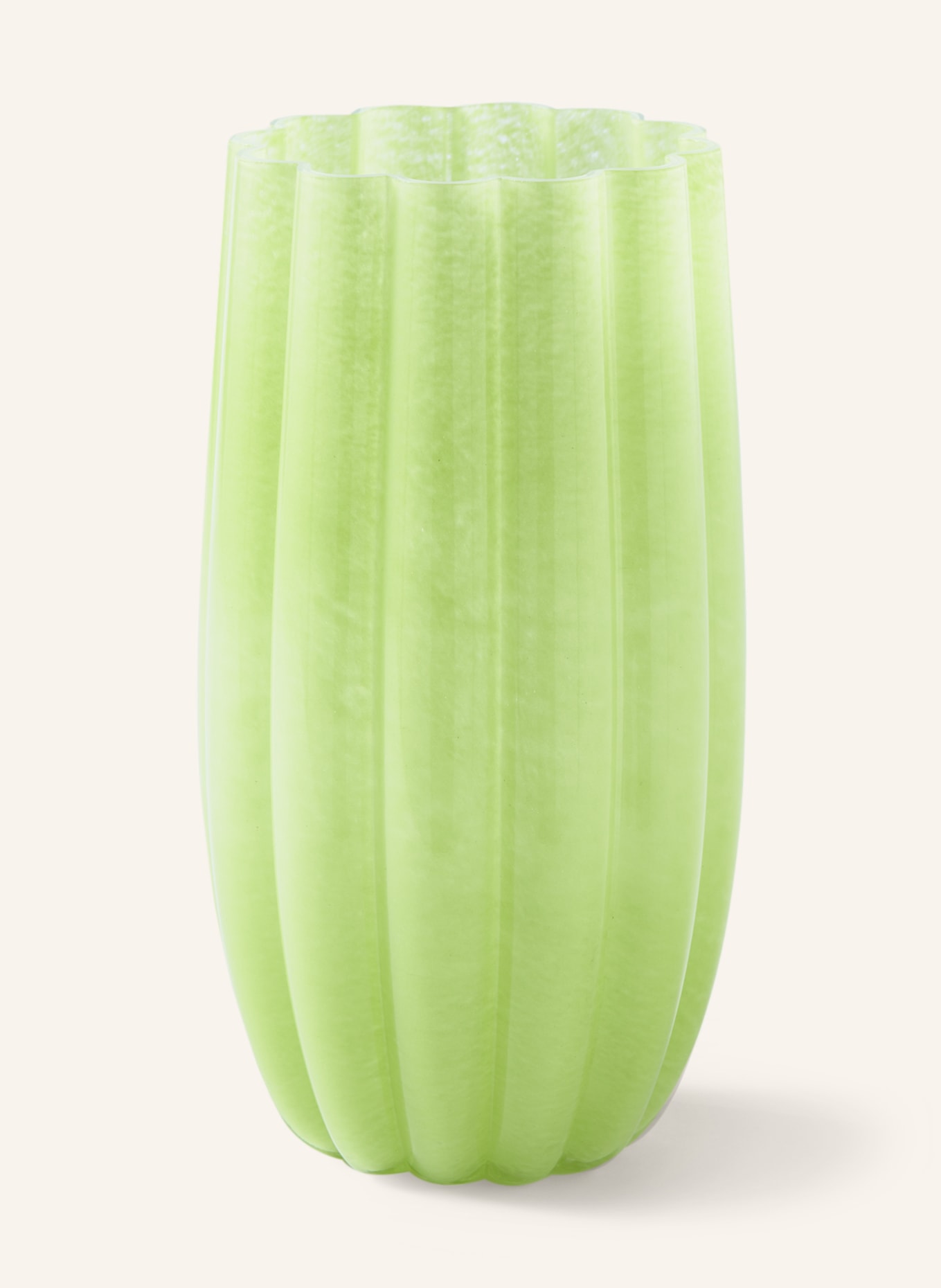 POLSPOTTEN Vase MELON L, Color: LIGHT GREEN (Image 1)