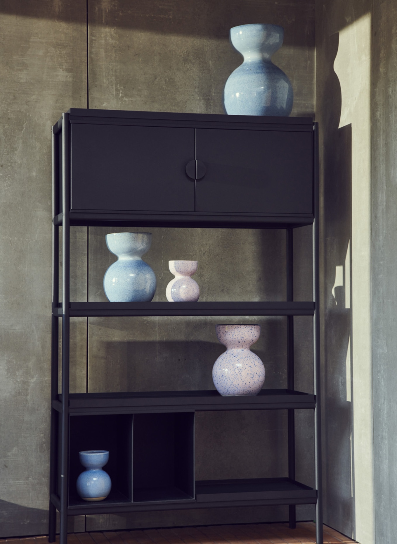 POLSPOTTEN Vase BOOLB M: HELLROSA