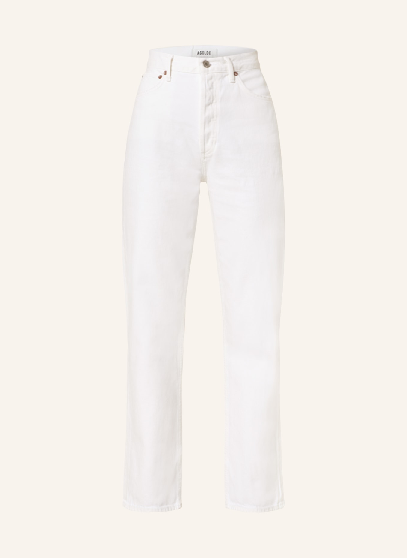 AGOLDE Straight jeans 90S PINCH WAIST, Color: WHITE (Image 1)