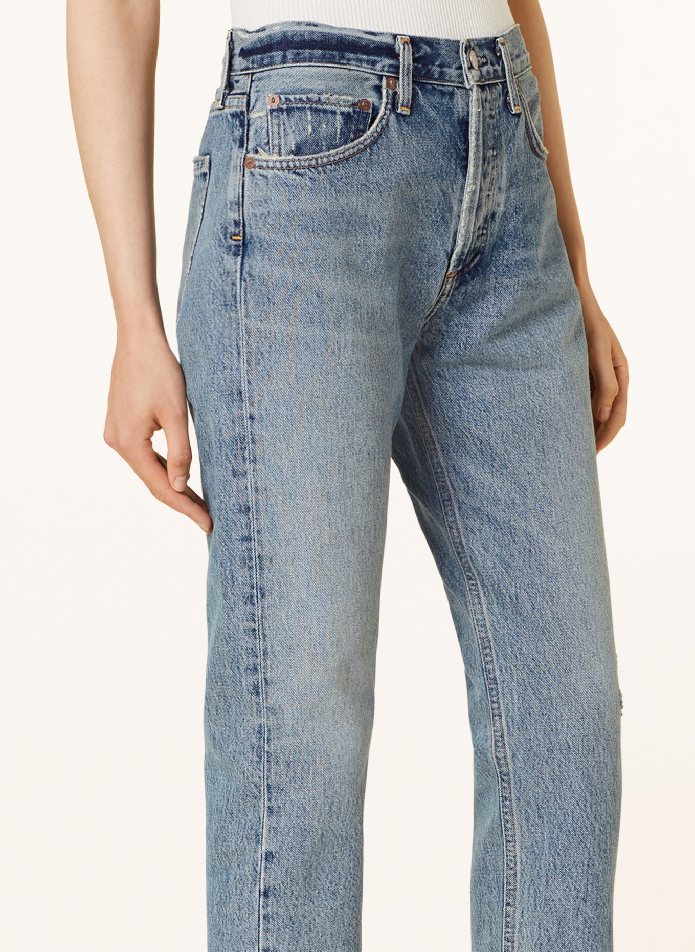 AGOLDE Straight Jeans PARKER, Farbe: Facade md indigo (Bild 5)