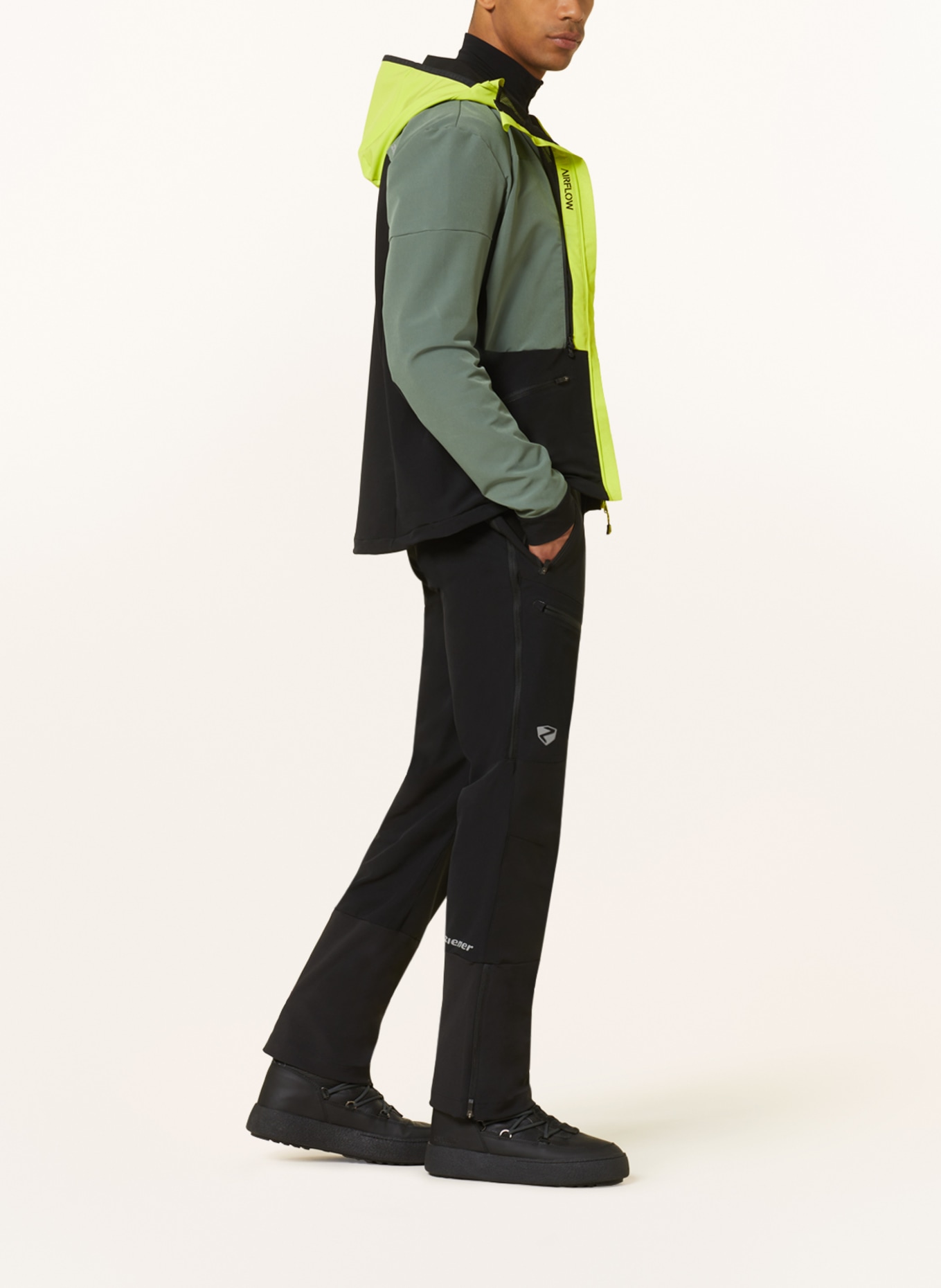 ziener Cross-country ski pants NARAK, Color: BLACK (Image 4)