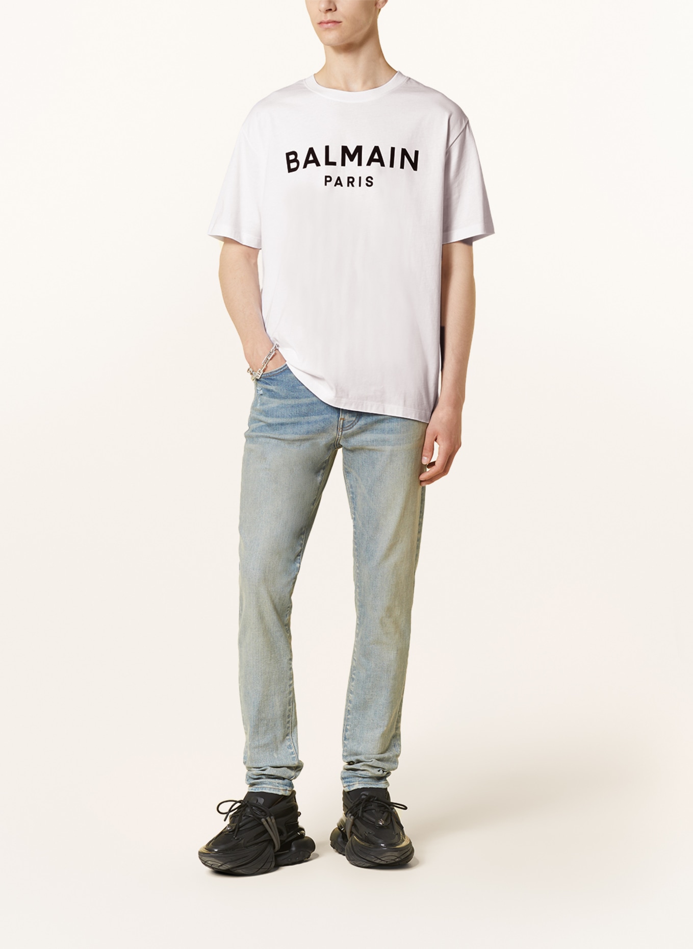 BALMAIN T-shirt, Kolor: BIAŁY (Obrazek 2)