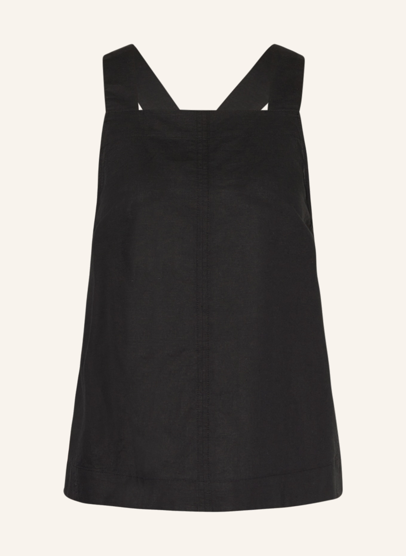 COS Top with linen, Color: BLACK (Image 1)
