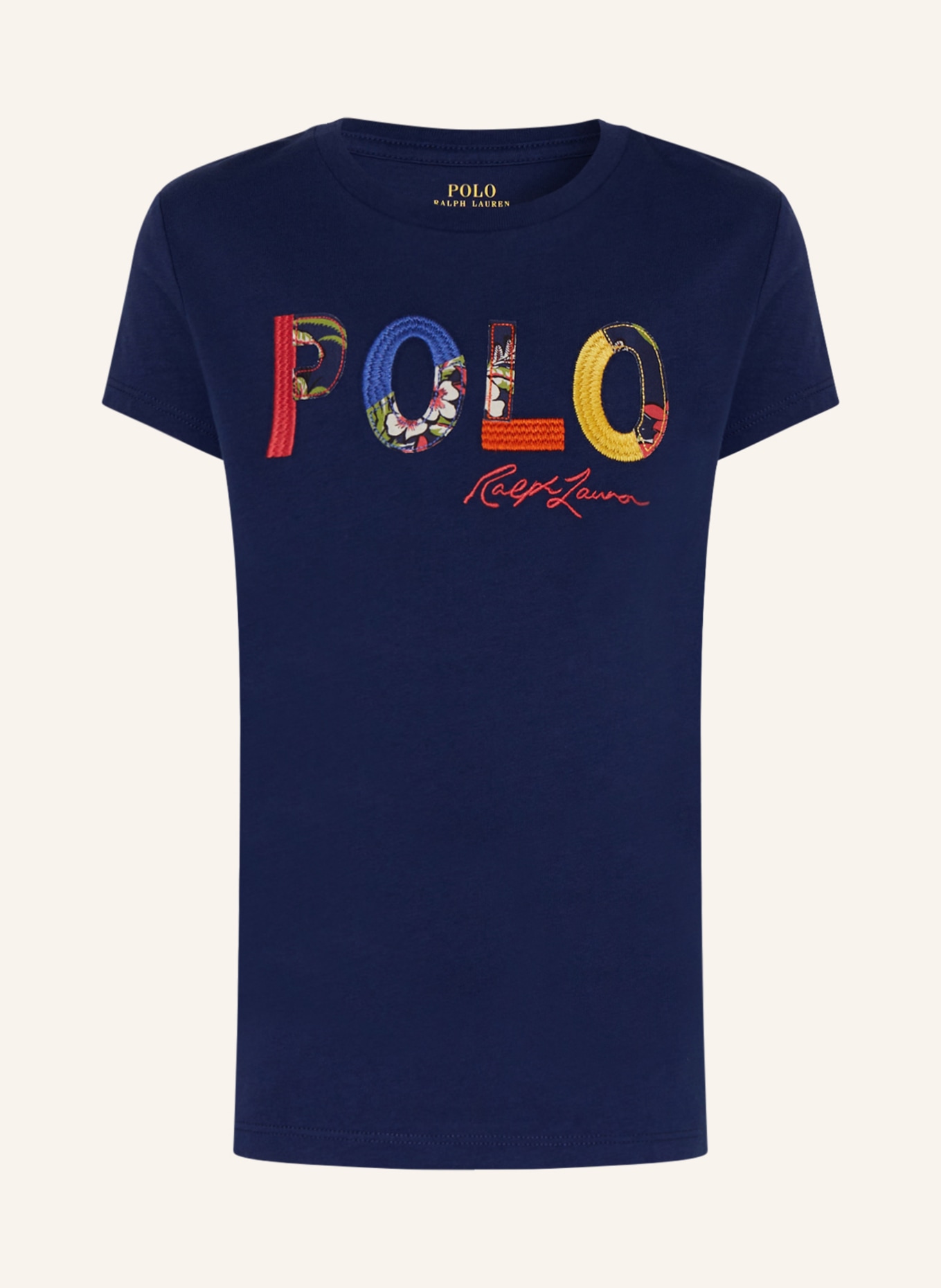 POLO RALPH LAUREN T-Shirt, Farbe: BLAU/ DUNKELGELB (Bild 1)