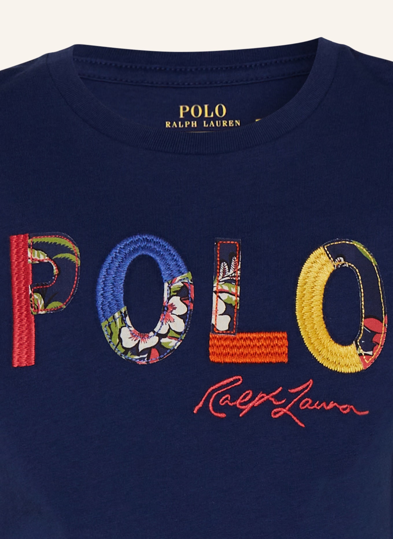 POLO RALPH LAUREN T-Shirt, Farbe: BLAU/ DUNKELGELB (Bild 3)