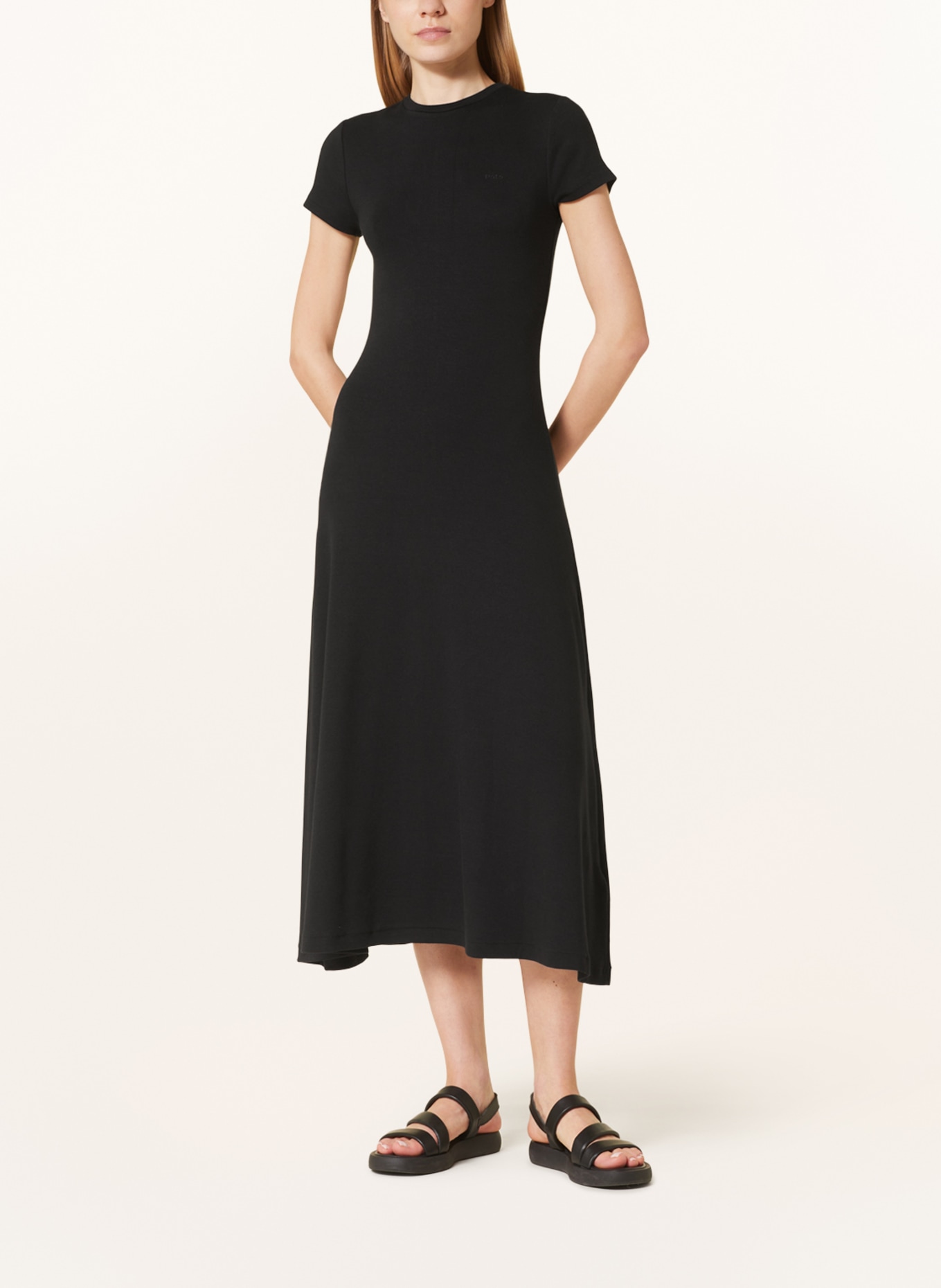 POLO RALPH LAUREN Jersey dress, Color: BLACK (Image 2)