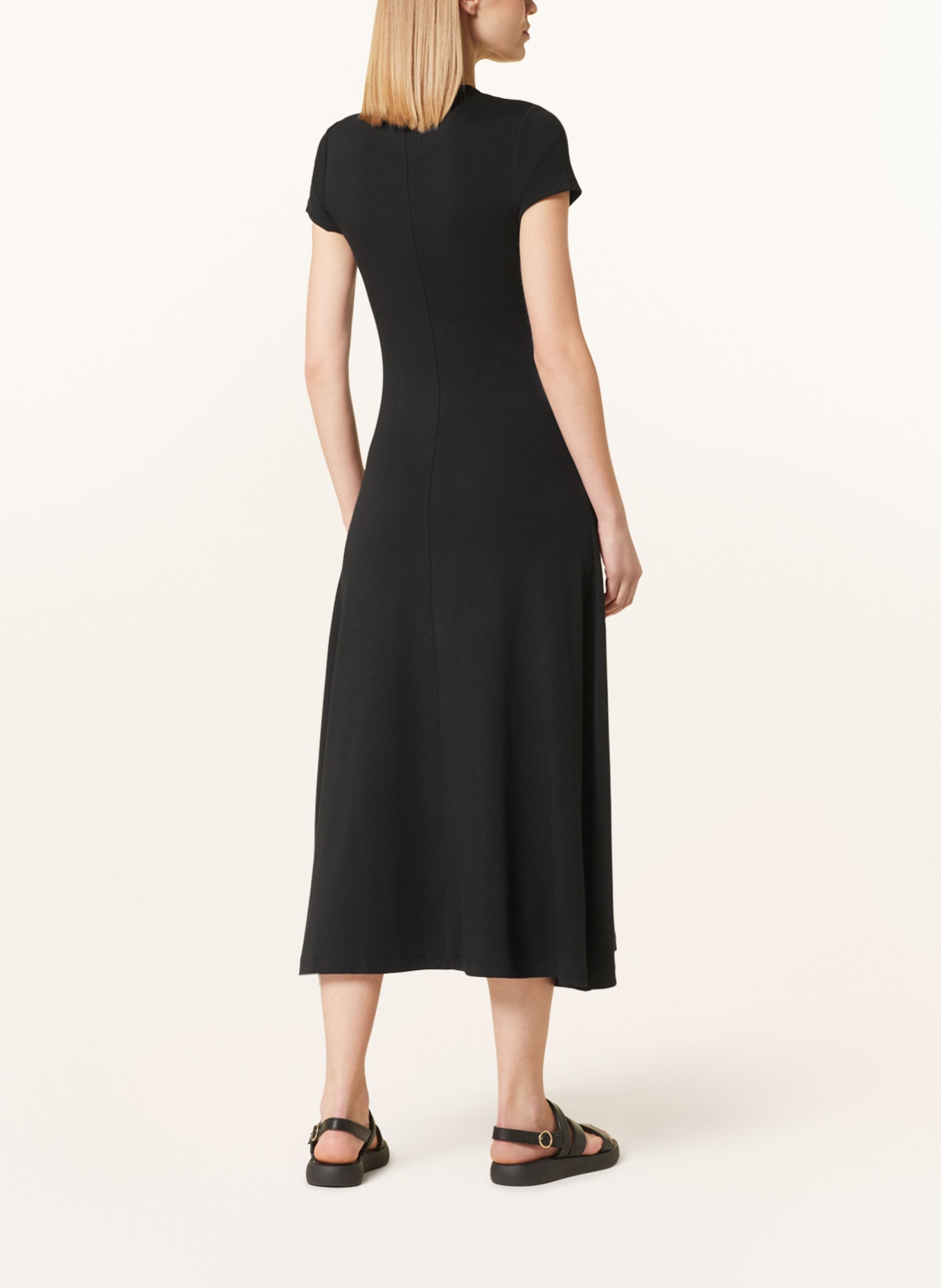 POLO RALPH LAUREN Jersey dress, Color: BLACK (Image 3)