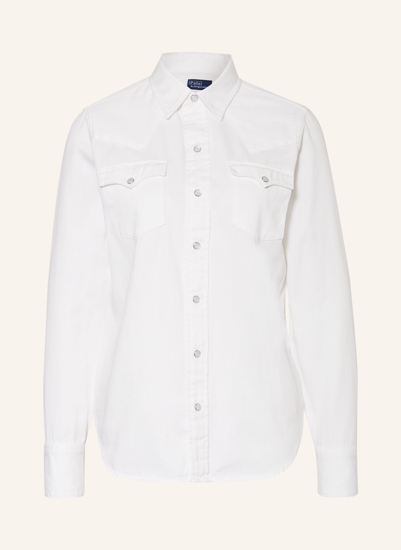 POLO RALPH LAUREN Denim blouse, Color: WHITE(Image null)