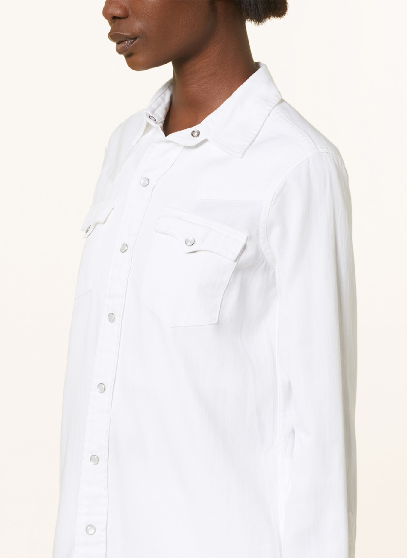POLO RALPH LAUREN Denim blouse, Color: WHITE (Image 4)