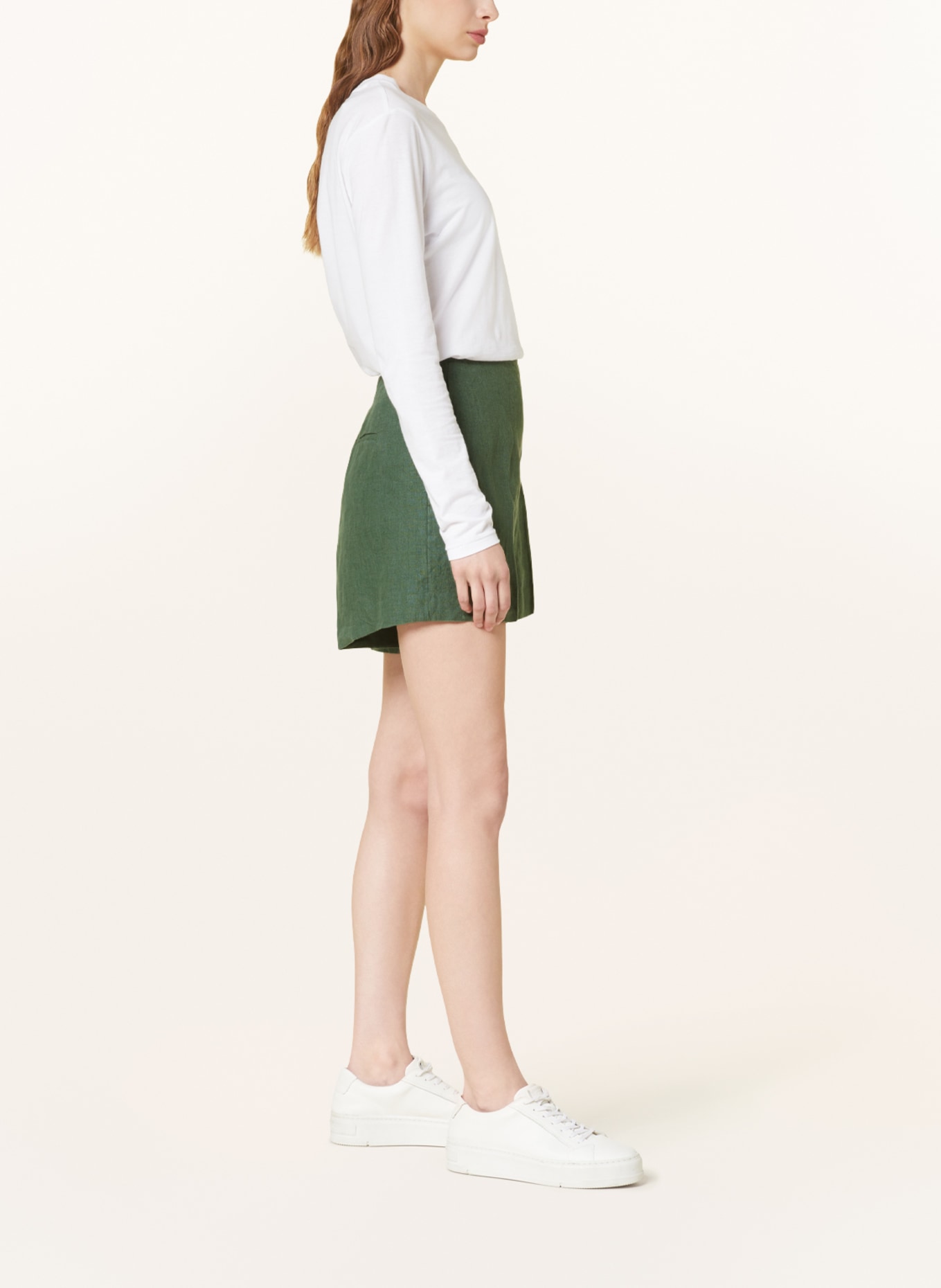 POLO RALPH LAUREN Linen shorts, Color: GREEN (Image 4)