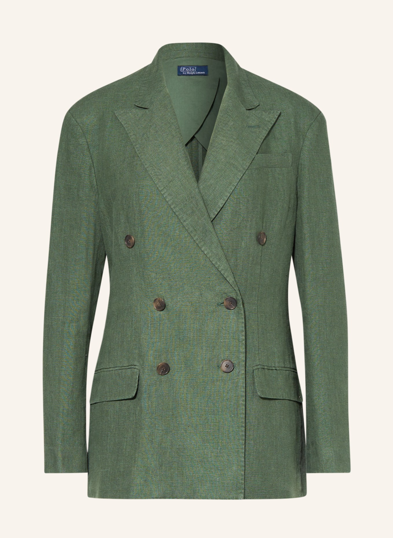 POLO RALPH LAUREN Linen blazer, Color: GREEN(Image null)