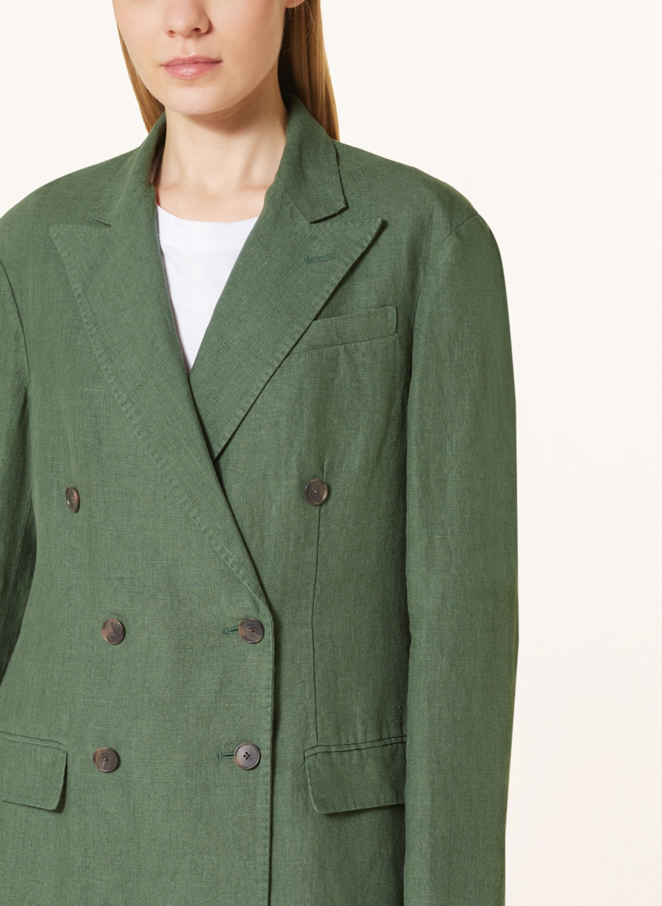POLO RALPH LAUREN Linen blazer, Color: GREEN (Image 4)