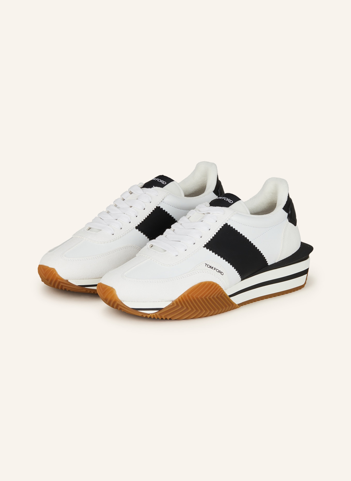 TOM FORD Sneakers JAMES, Color: WHITE/ BLACK (Image 1)
