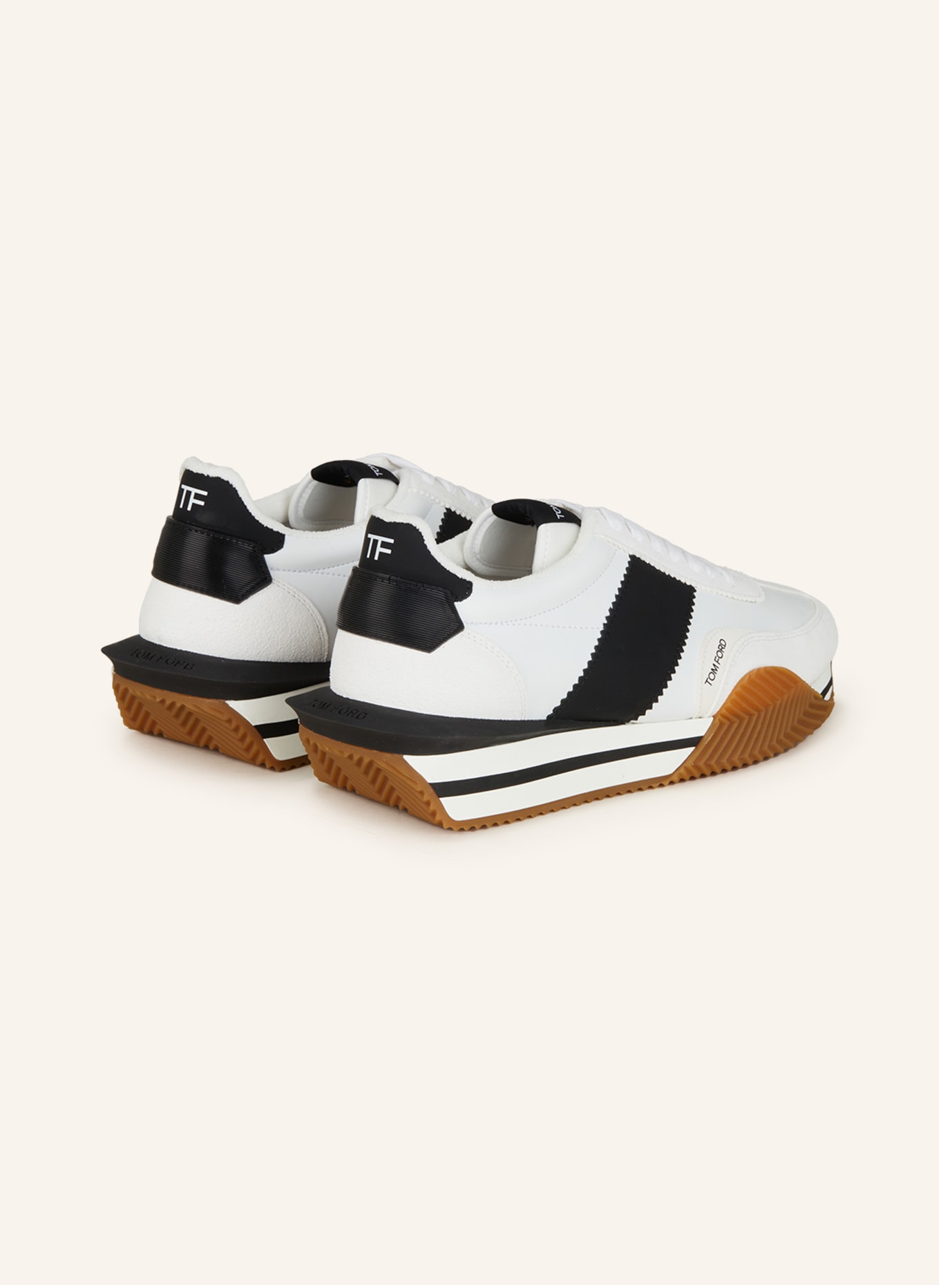 TOM FORD Sneakers JAMES, Color: WHITE/ BLACK (Image 2)