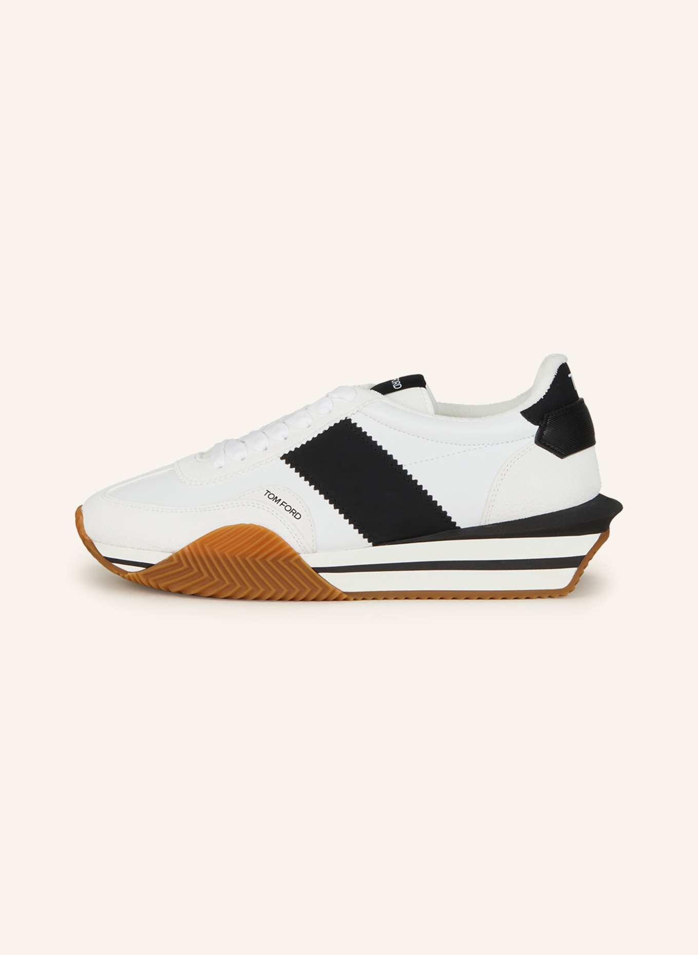 TOM FORD Sneakers JAMES, Color: WHITE/ BLACK (Image 4)