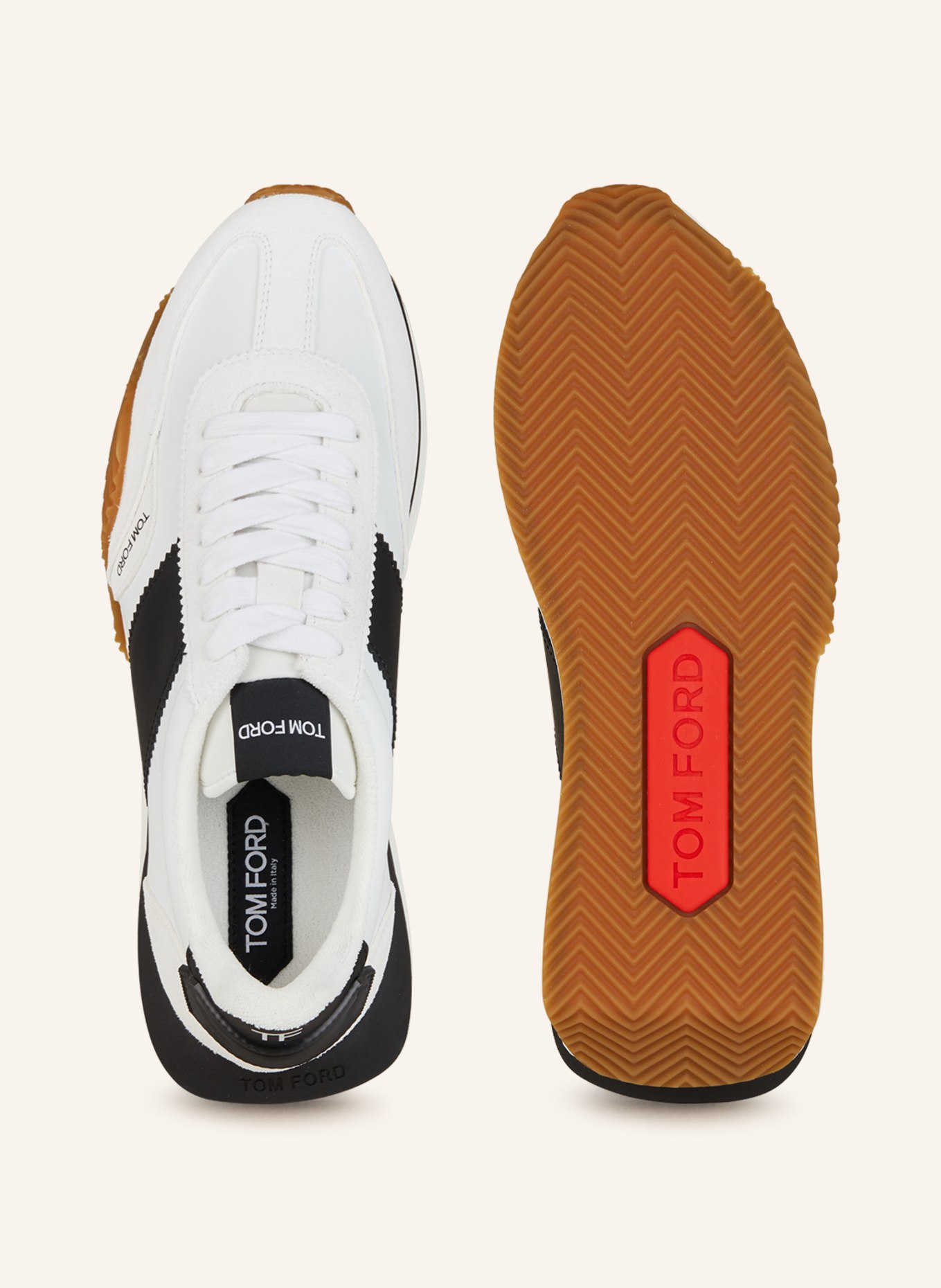 TOM FORD Sneakers JAMES, Color: WHITE/ BLACK (Image 5)