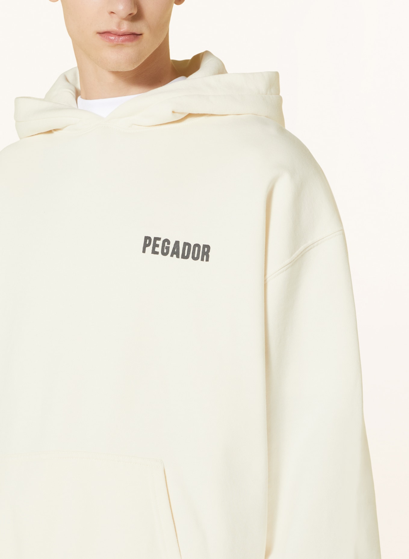 PEGADOR Oversized hoodie VERITY, Color: ECRU (Image 5)