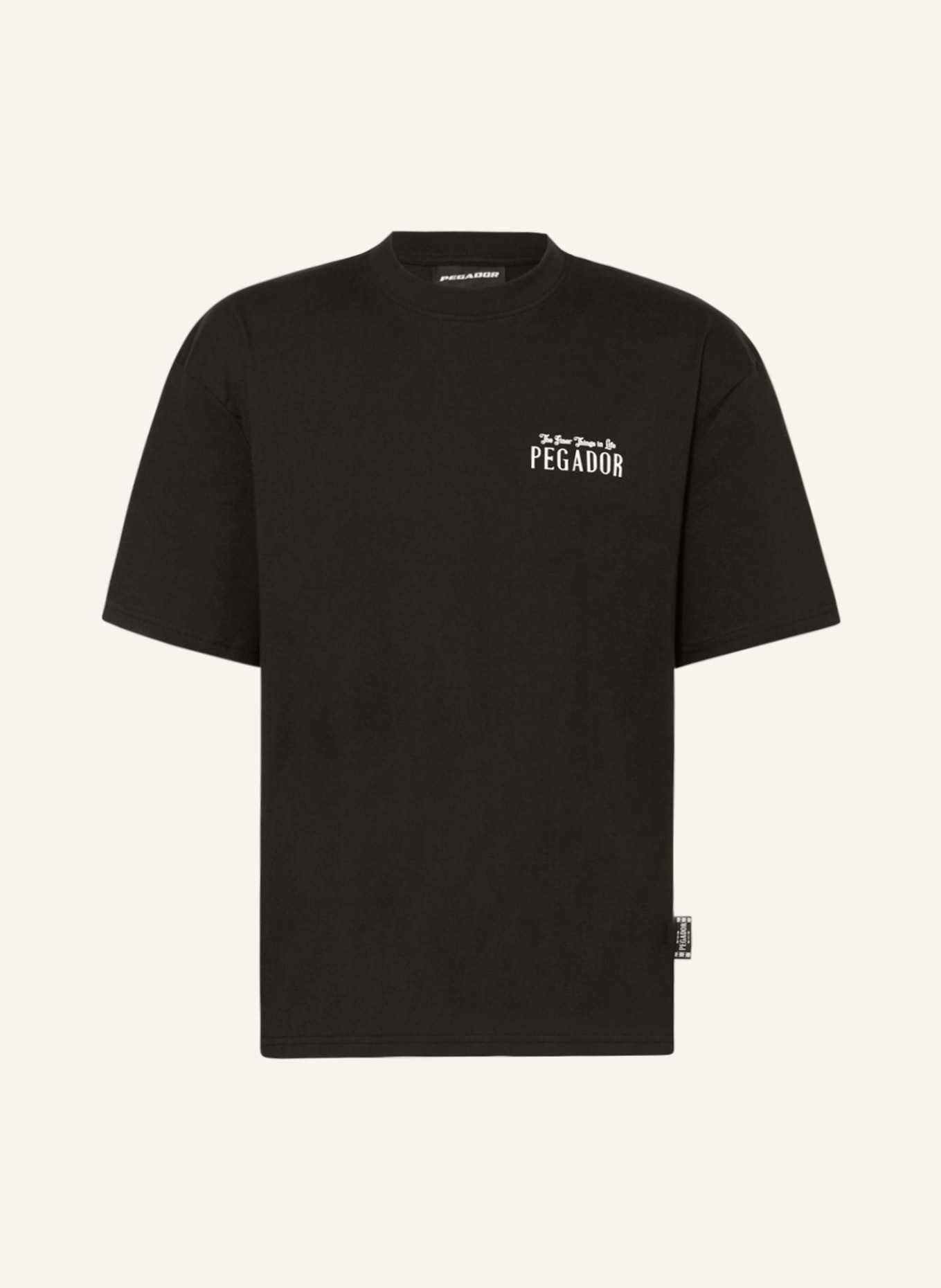 PEGADOR T-shirt LEANDER, Color: BLACK (Image 1)