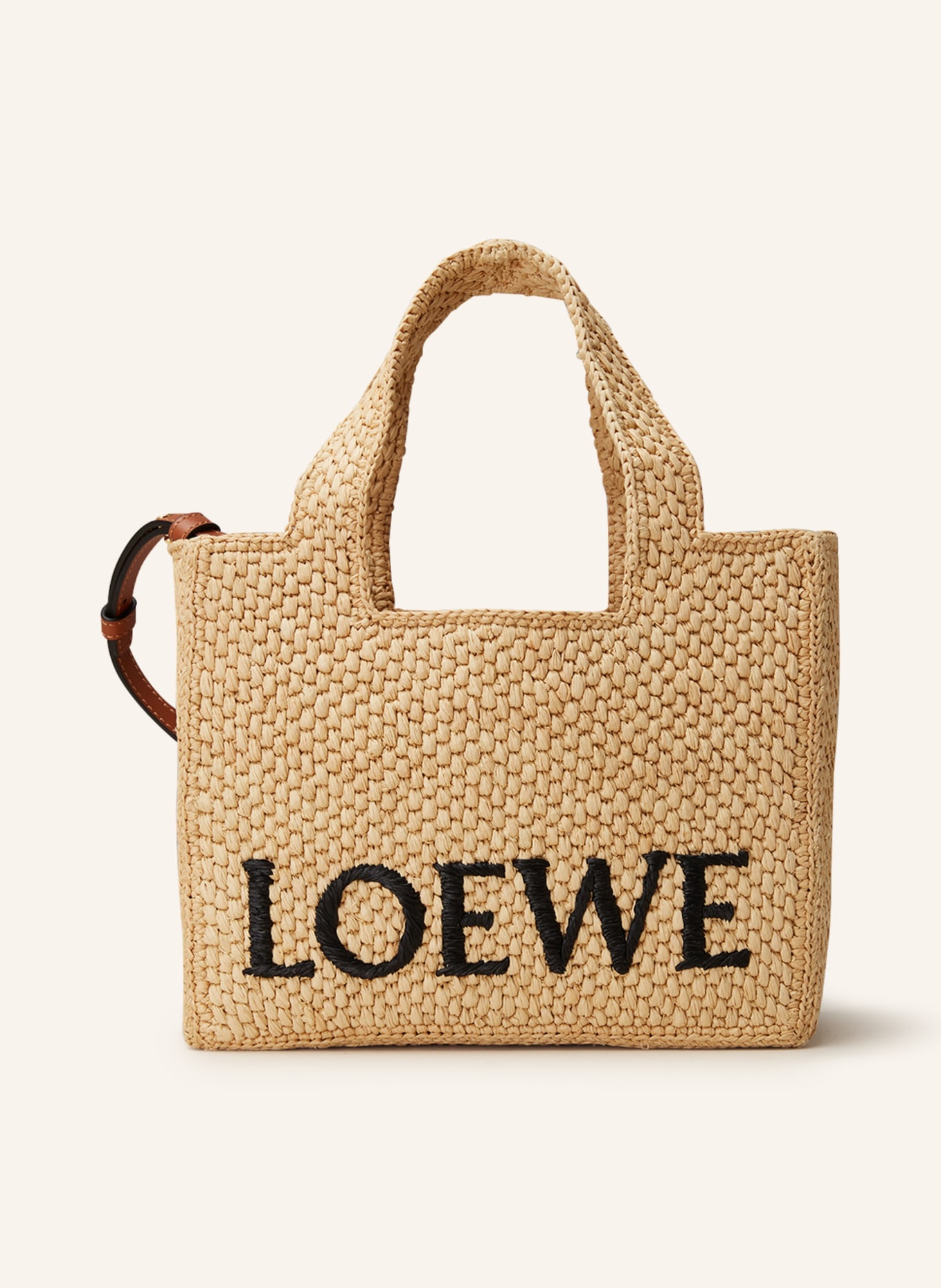 LOEWE Shopper FONT TOTE SMALL, Color: LIGHT BROWN (Image 1)