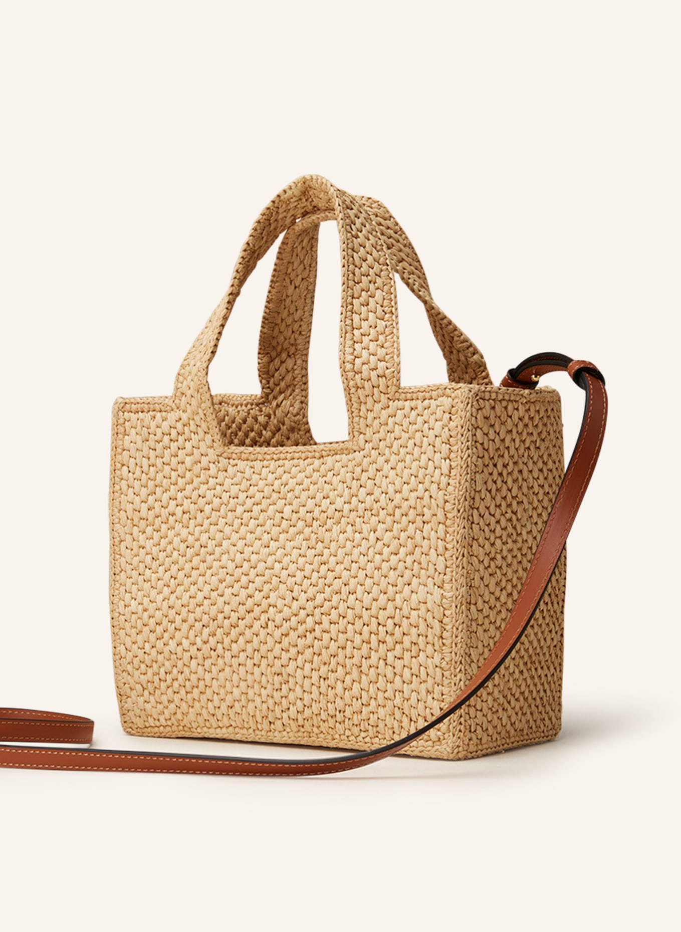LOEWE Shopper FONT TOTE SMALL, Color: LIGHT BROWN (Image 2)