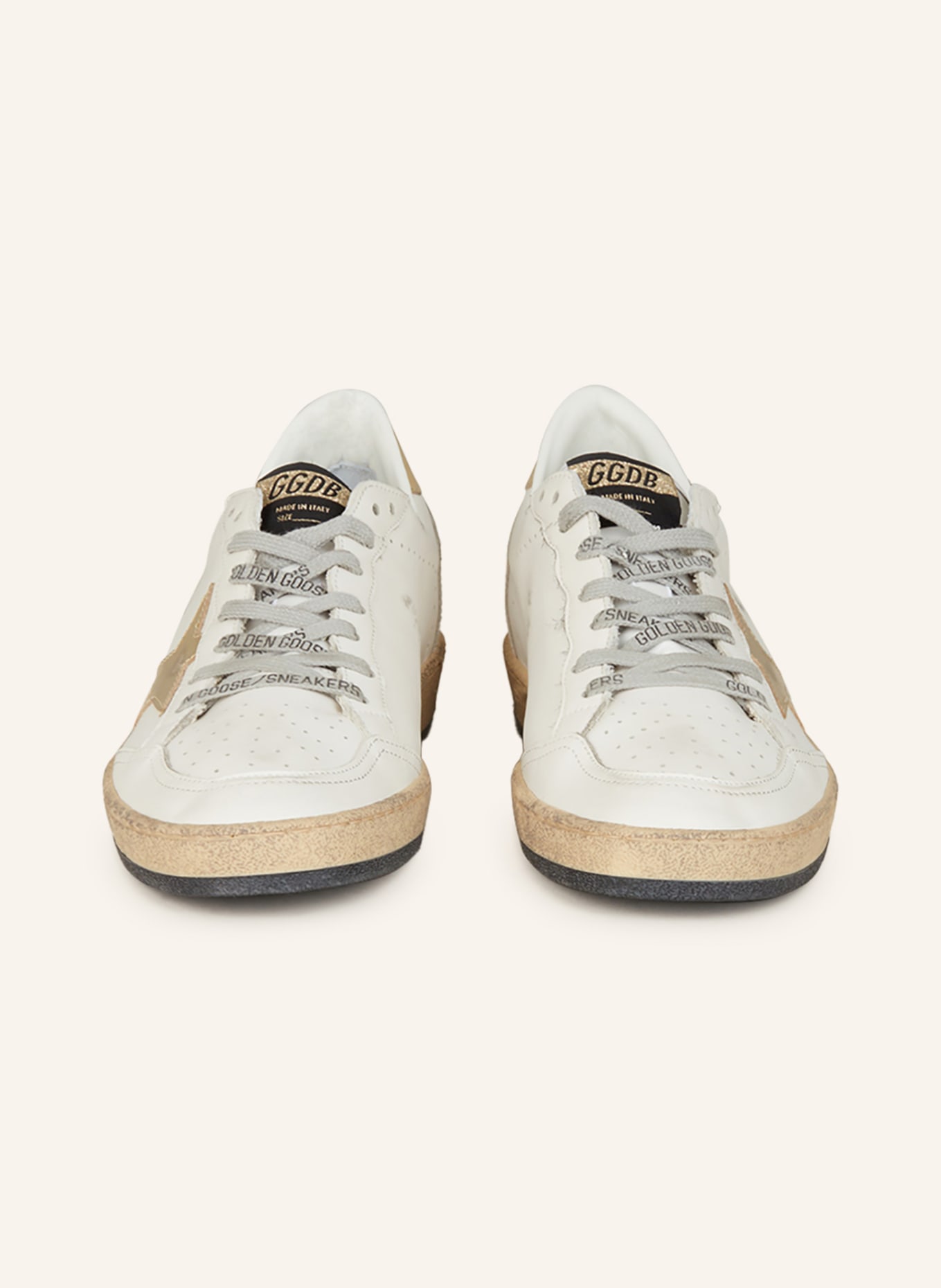 GOLDEN GOOSE Sneakers BALL STAR, Color: CREAM/ GOLD (Image 3)
