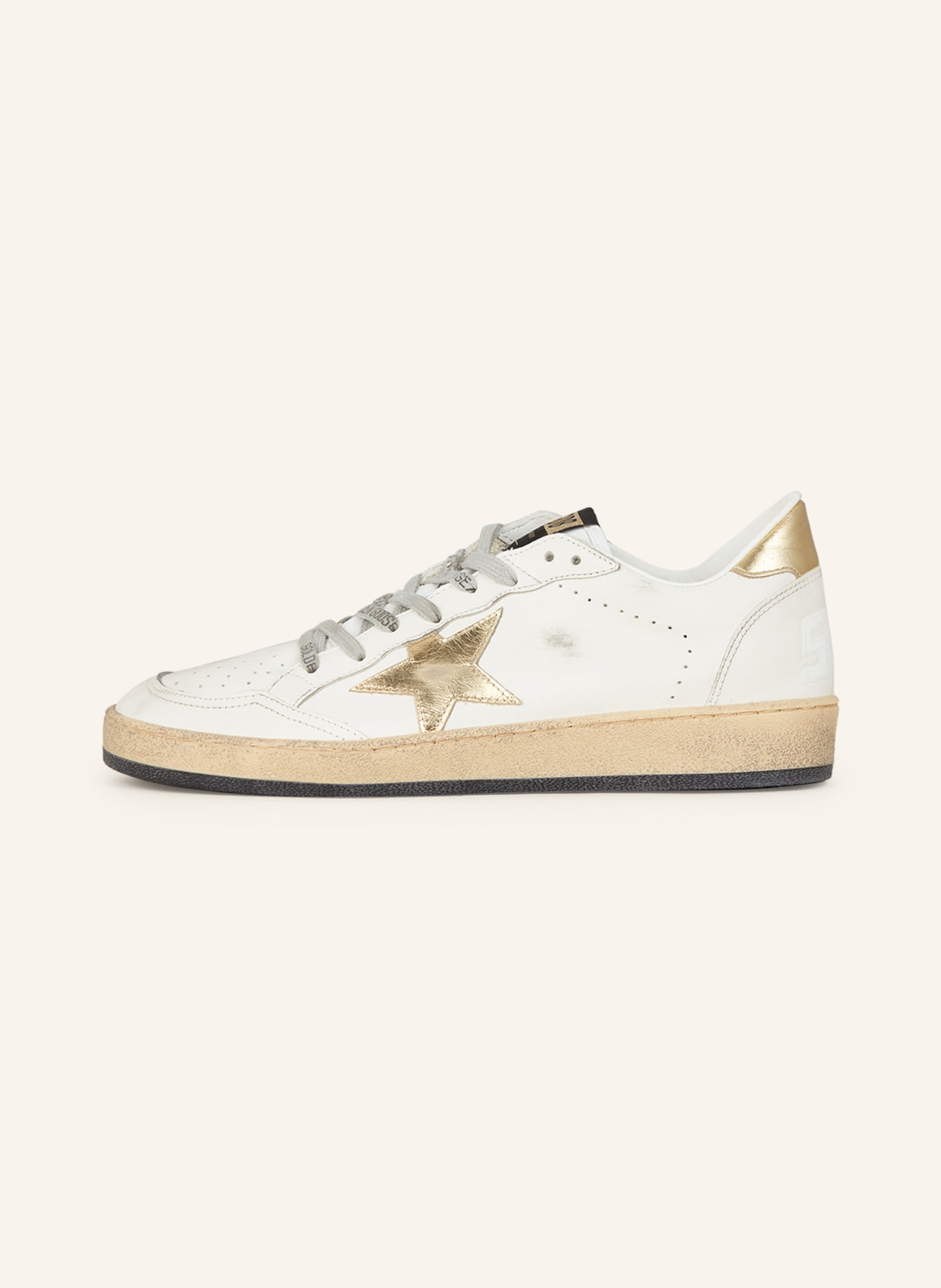 GOLDEN GOOSE Sneakers BALL STAR, Color: CREAM/ GOLD (Image 4)