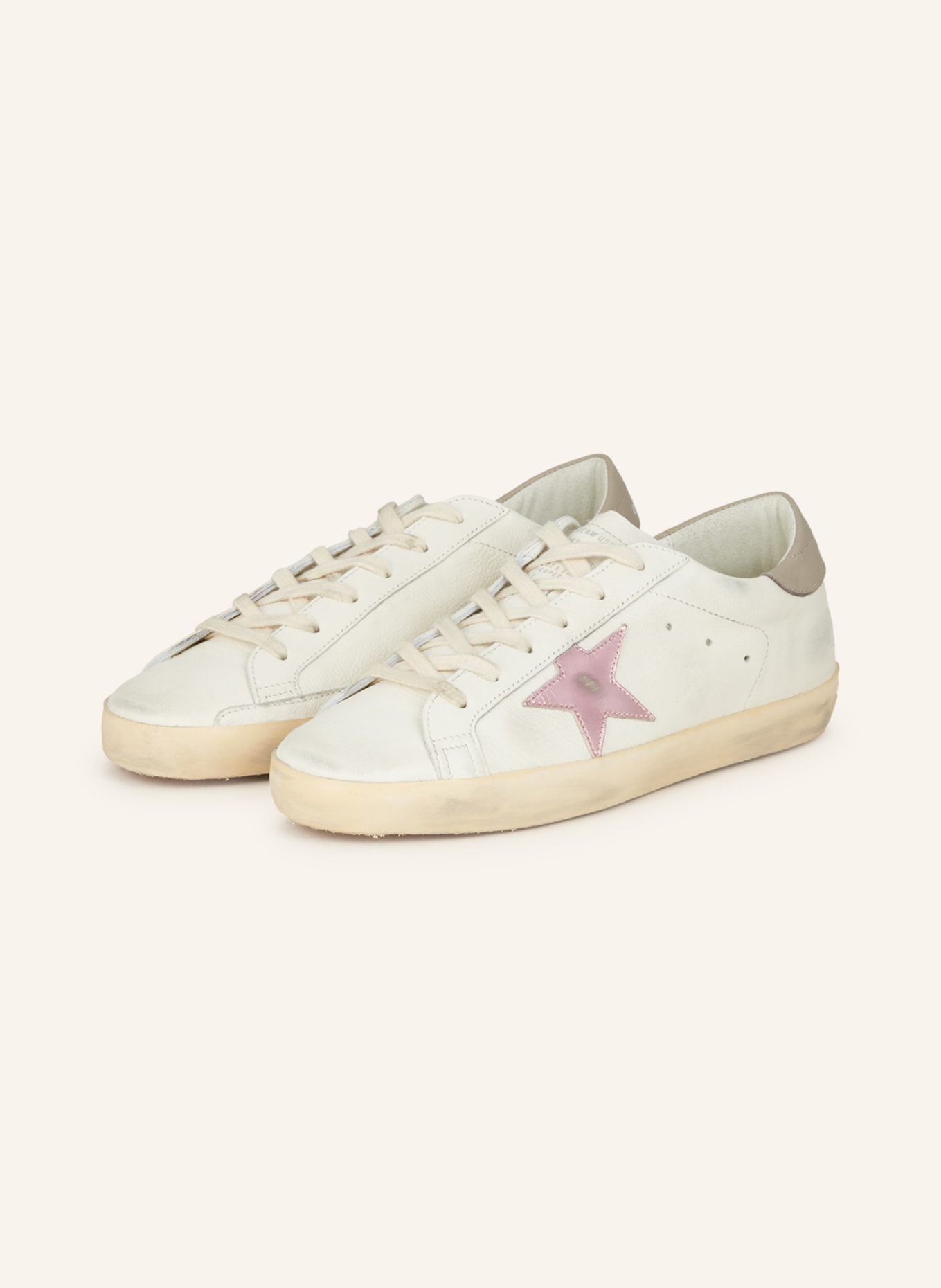 GOLDEN GOOSE Sneakers SUPER-STAR, Color: WHITE/ PINK (Image 1)
