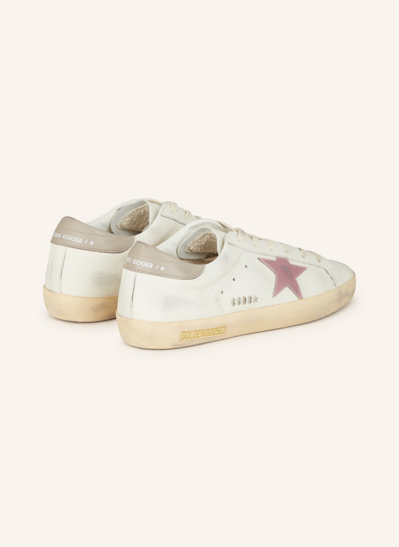 GOLDEN GOOSE Sneakers SUPER-STAR, Color: WHITE/ PINK (Image 2)