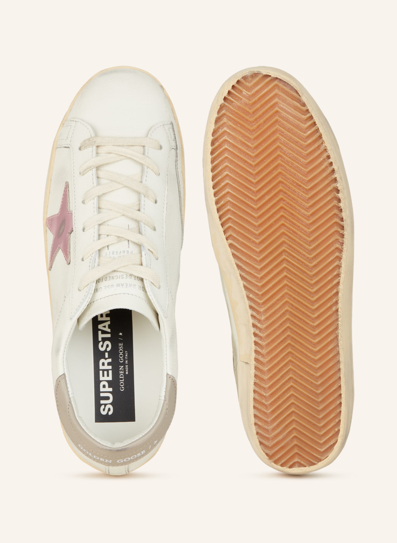 GOLDEN GOOSE Sneakers SUPER-STAR, Color: WHITE/ PINK (Image 5)