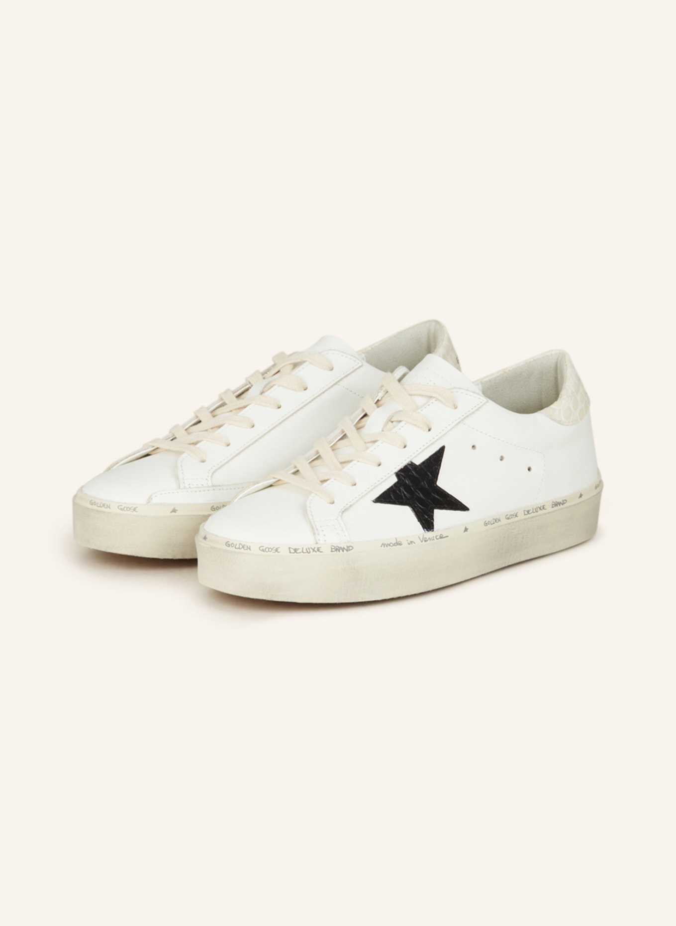 GOLDEN GOOSE Sneakers HI STAR, Color: WHITE/ BLACK (Image 1)