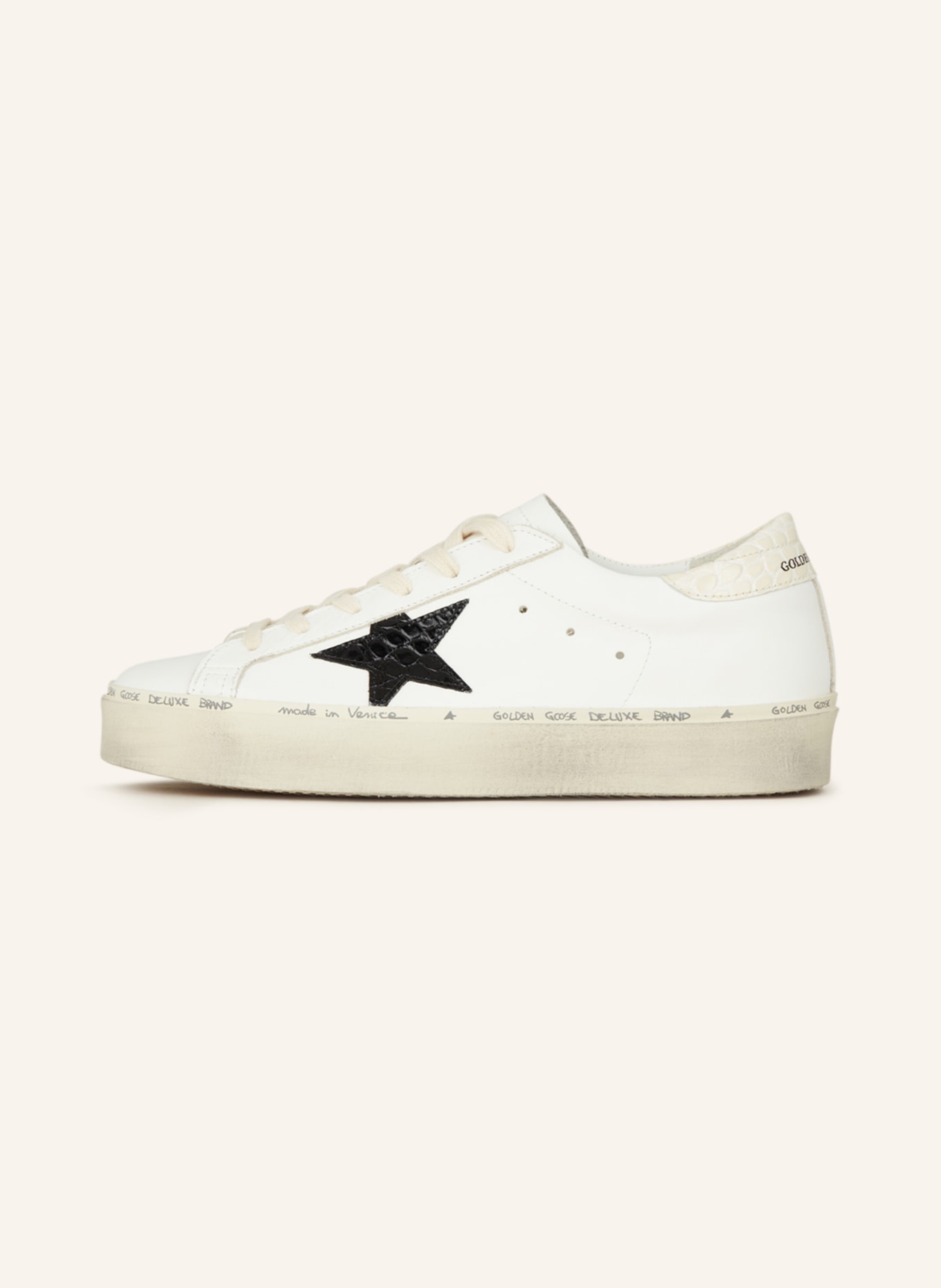 GOLDEN GOOSE Sneakers HI STAR, Color: WHITE/ BLACK (Image 4)