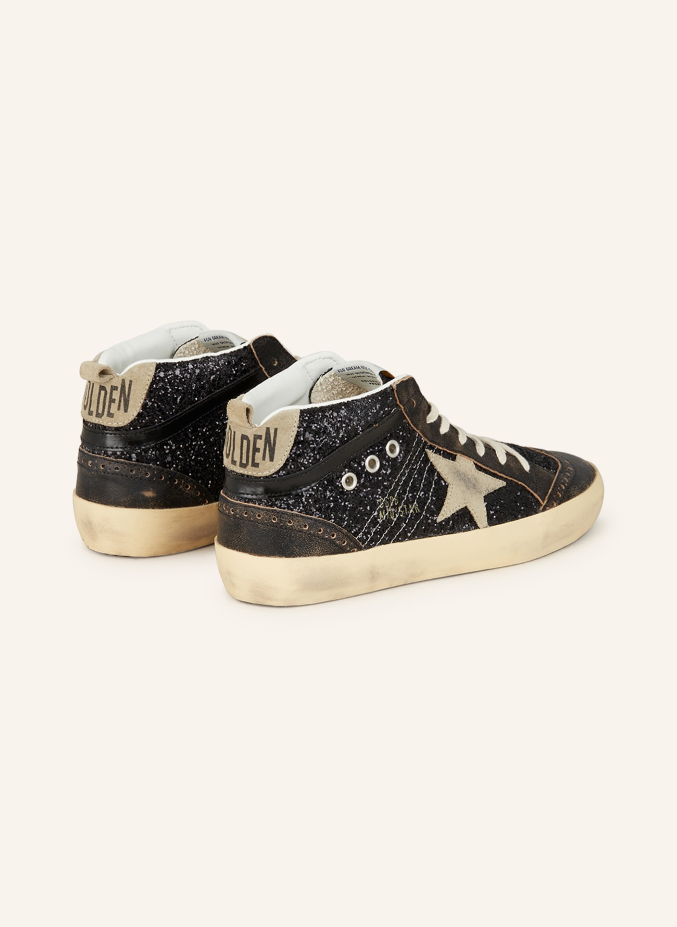 GOLDEN GOOSE High-top sneakers MID STAR, Color: BLACK (Image 2)