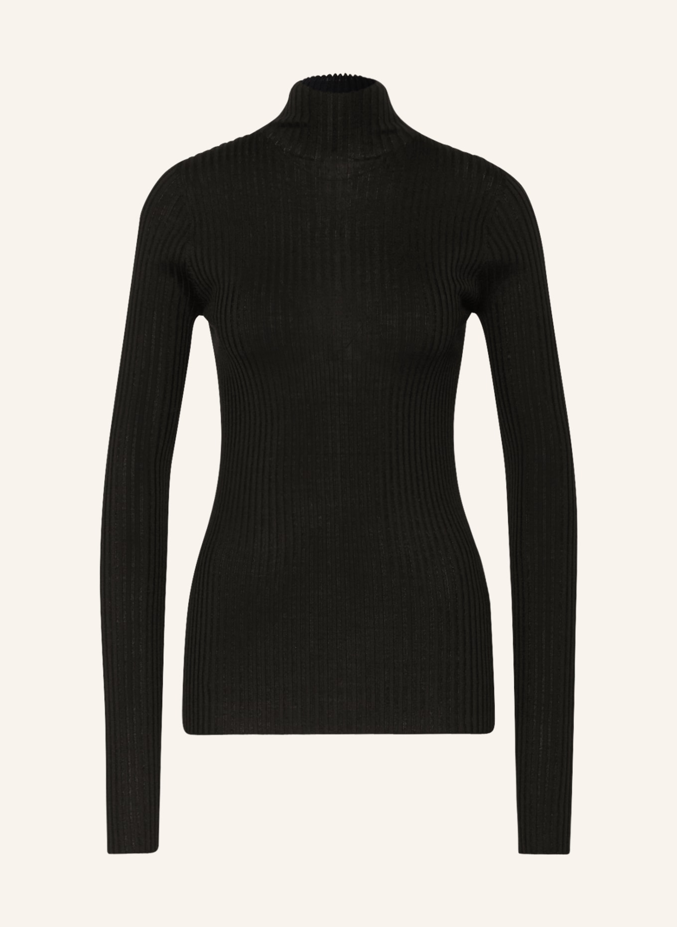JIL SANDER Sweater with silk, Color: BLACK (Image 1)