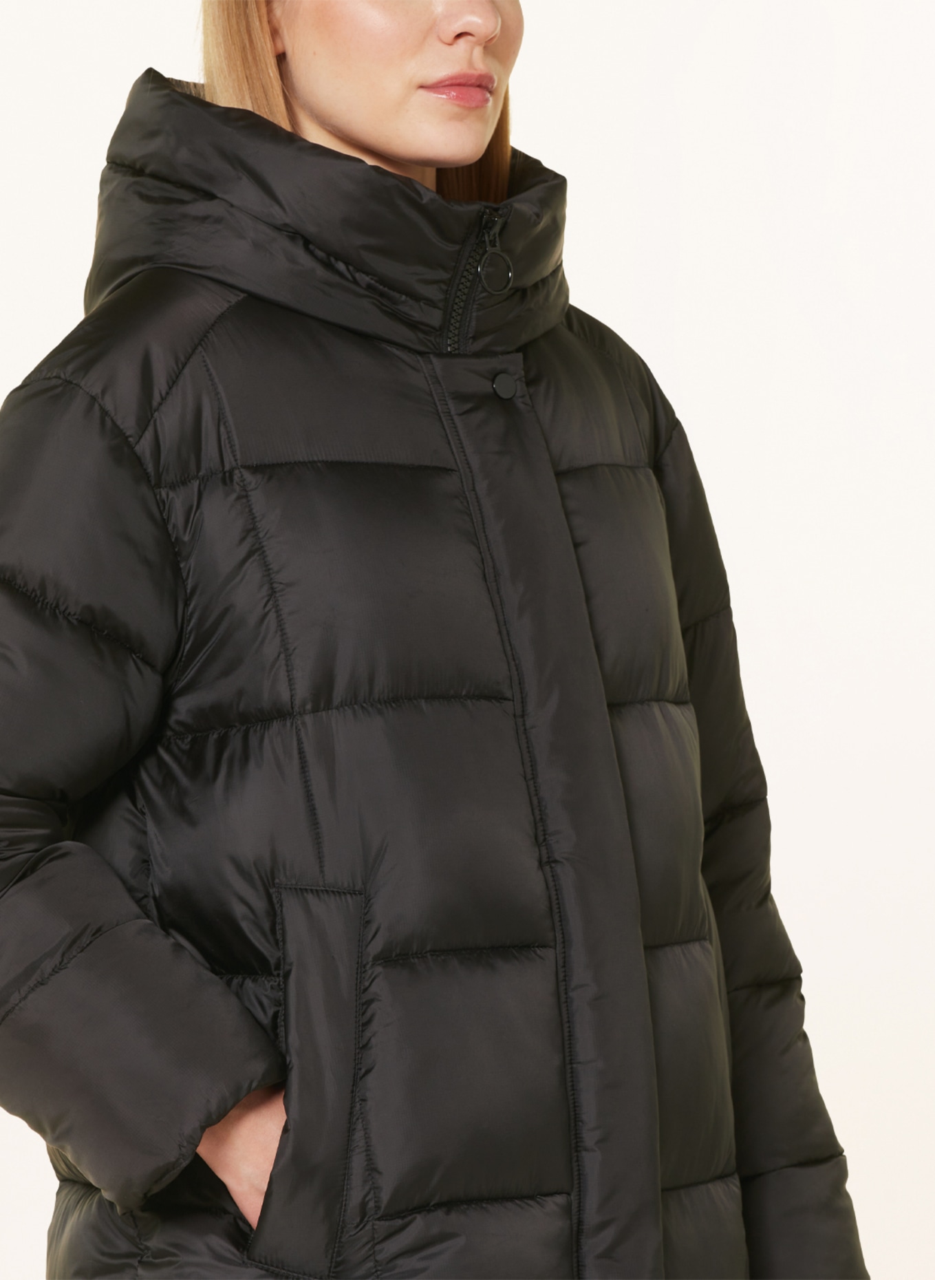 FUCHS SCHMITT Quilted coat, Color: BLACK (Image 5)