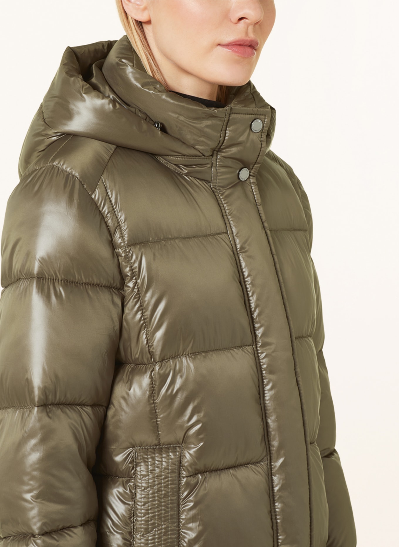 FUCHS SCHMITT Prošívaná bunda s odnímatelnou kapucí, Barva: OLIVOVÁ (Obrázek 5)
