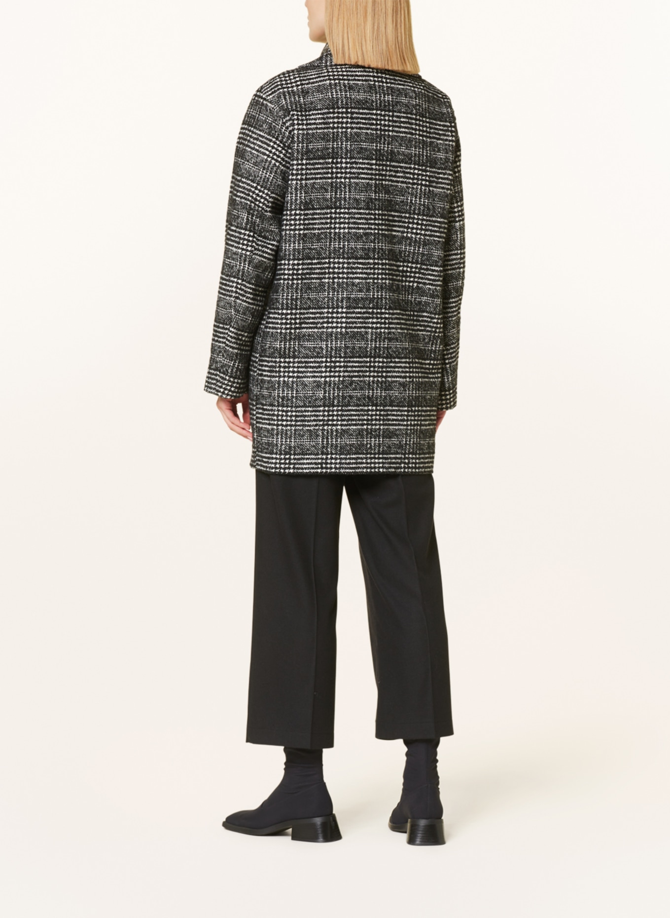 FUCHS SCHMITT Pea coat, Color: BLACK/ WHITE (Image 3)