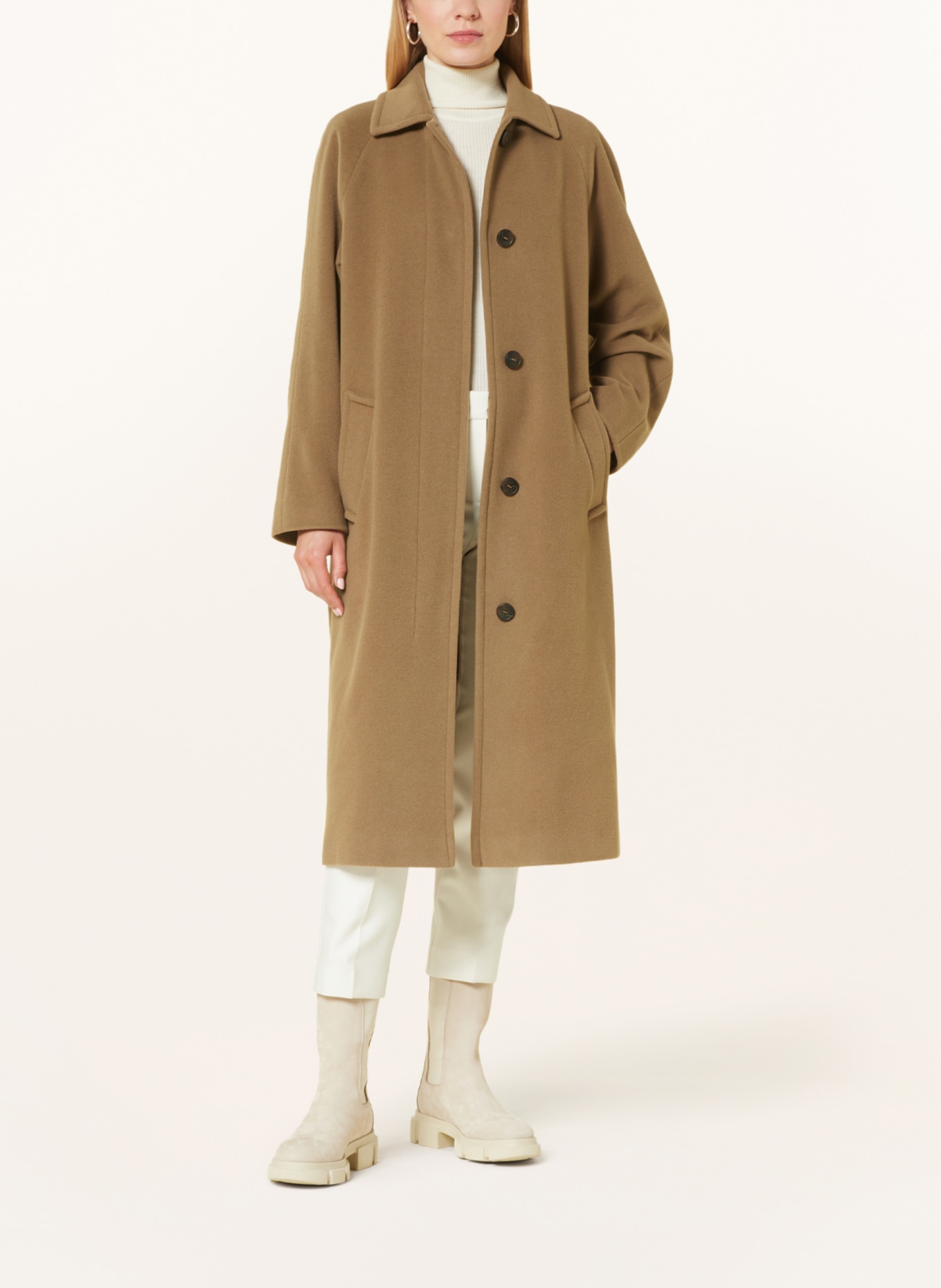 FUCHS SCHMITT Wool coat, Color: BROWN (Image 2)