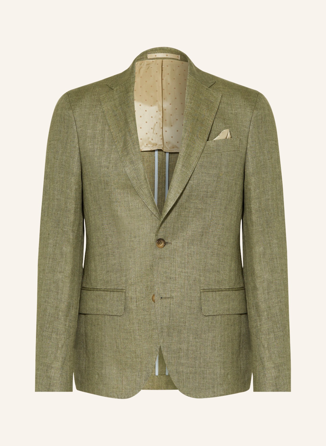 SAND COPENHAGEN Suit jacket NEW HE STAR Modern fit in linen, Color: GREEN (Image 1)