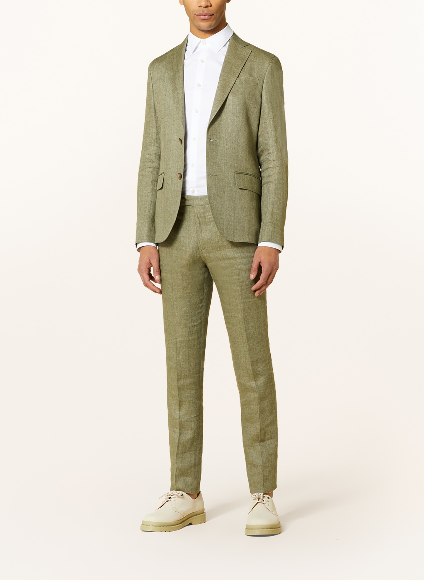 SAND COPENHAGEN Suit jacket NEW HE STAR Modern fit in linen, Color: GREEN (Image 2)