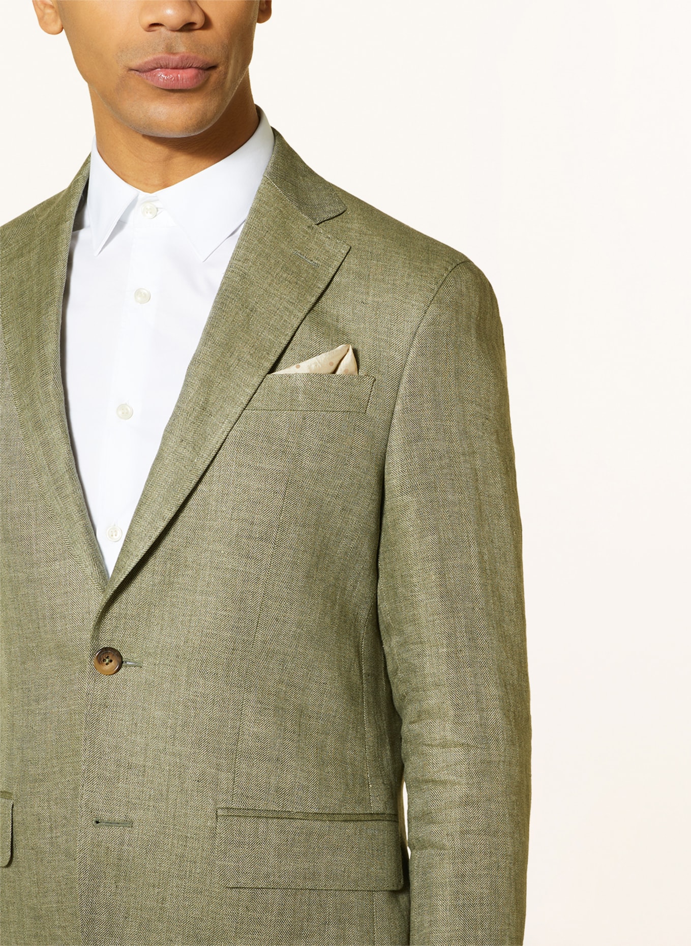 SAND COPENHAGEN Suit jacket NEW HE STAR Modern fit in linen, Color: GREEN (Image 5)