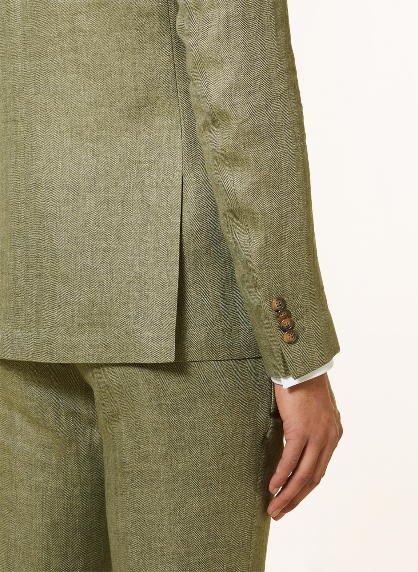 SAND COPENHAGEN Suit jacket NEW HE STAR Modern fit in linen, Color: GREEN (Image 6)