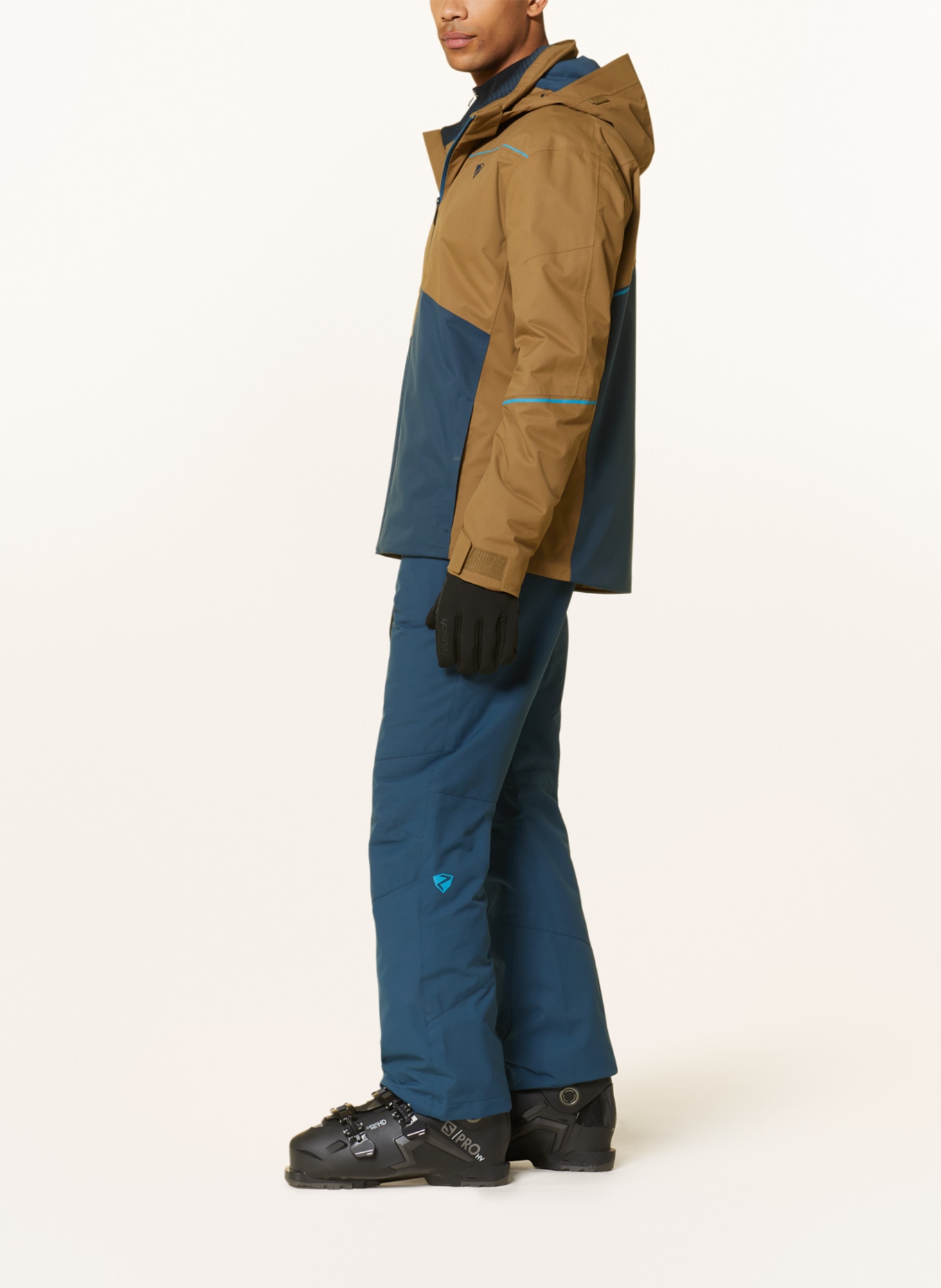 ziener Ski jacket TOACA in brown/ dark blue | Sportjacken
