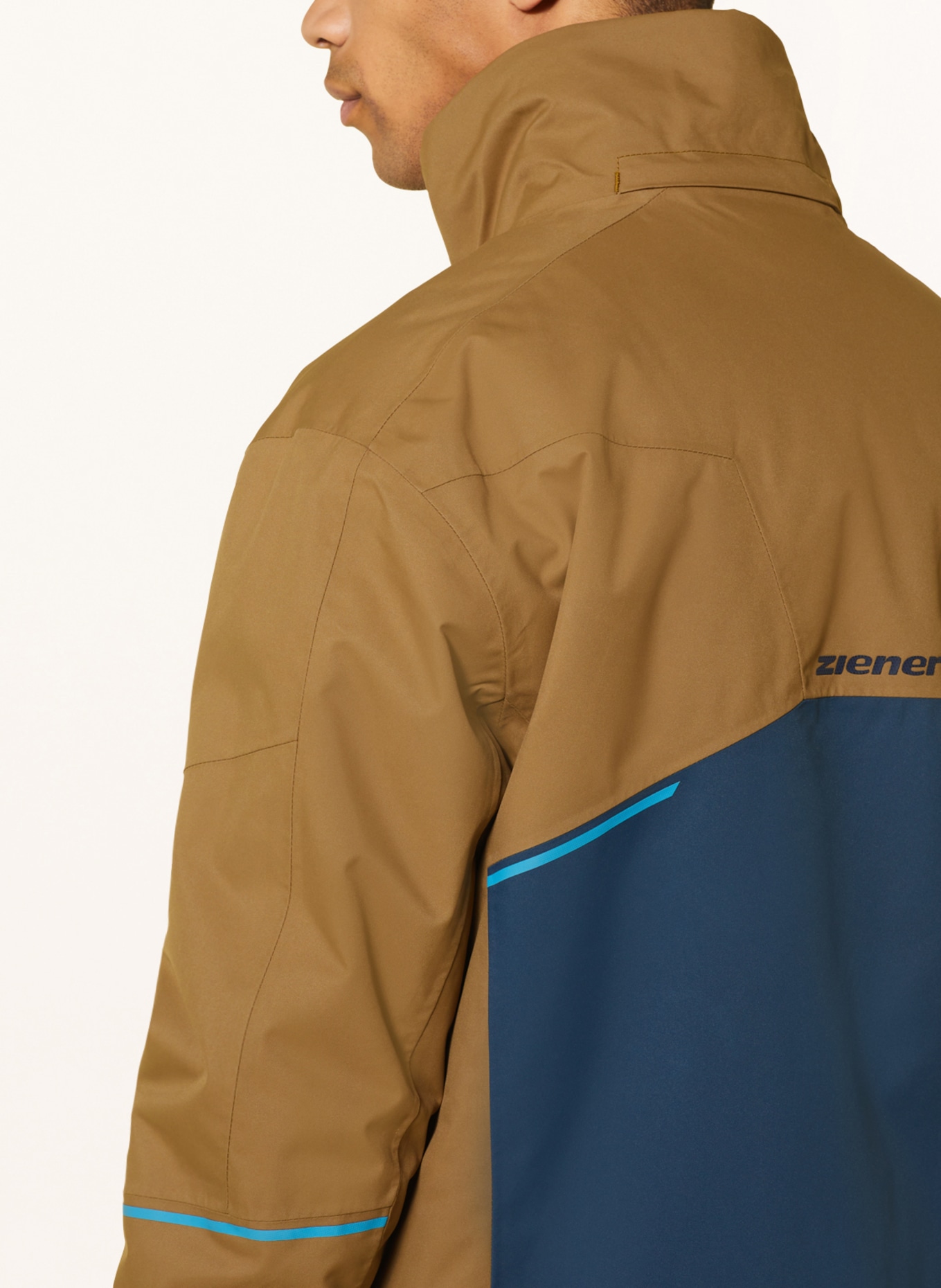 ziener Ski jacket TOACA in brown/ dark blue