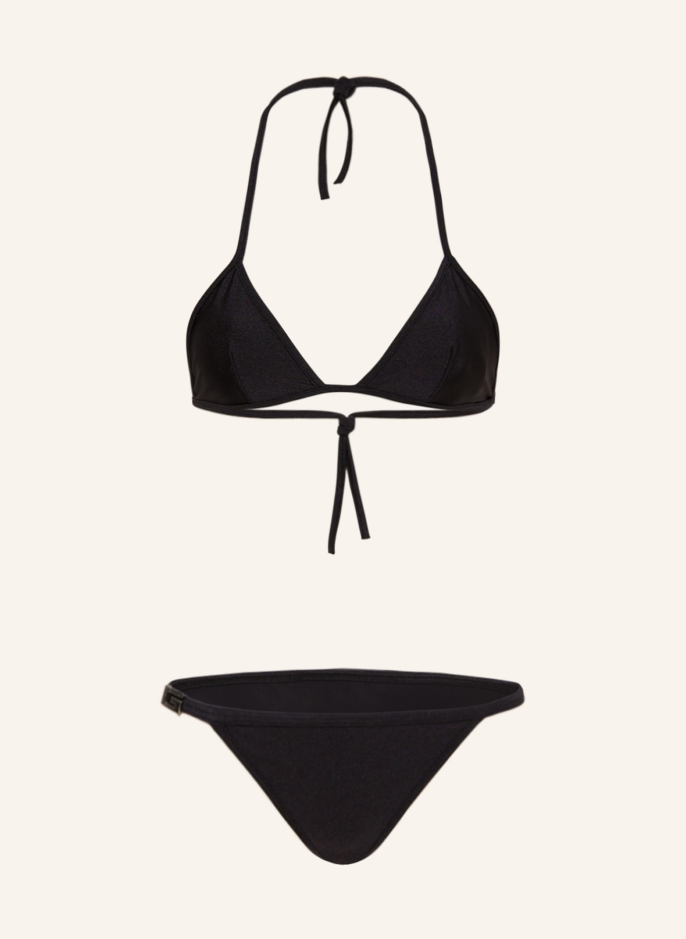 GUCCI Triangle bikini with glitter thread, Color: 1000 BLACK (Image 1)