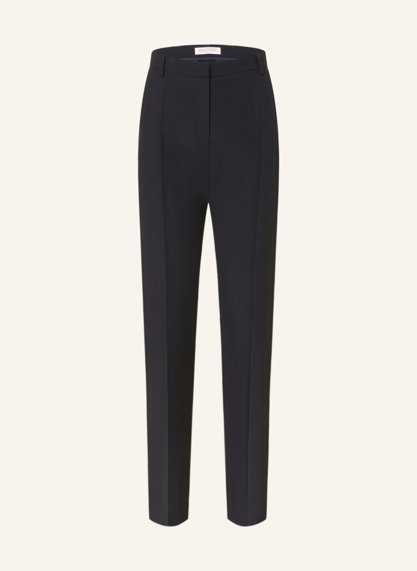 VALENTINO Trousers with silk, Color: DARK BLUE (Image 1)
