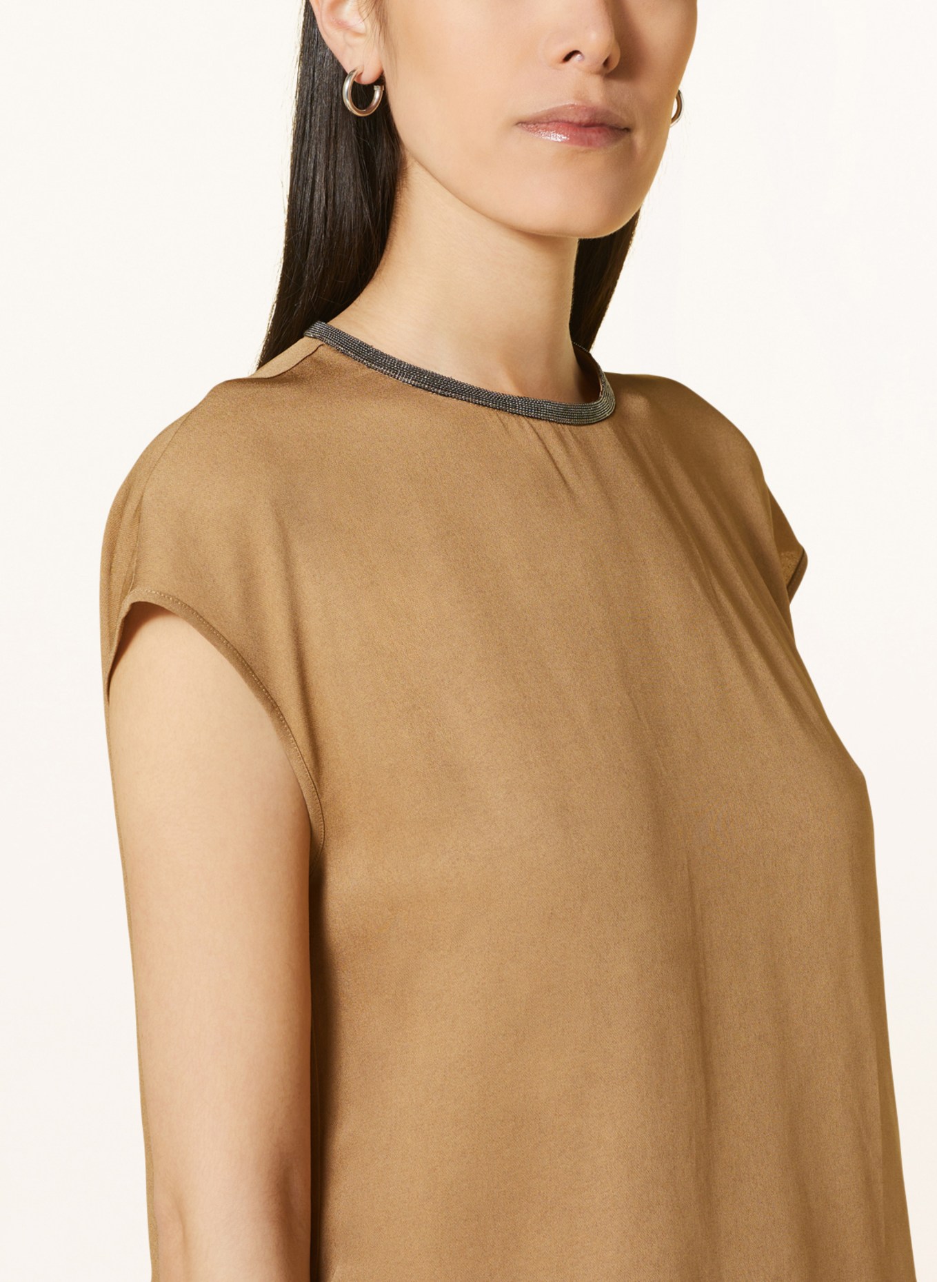 FABIANA FILIPPI Shirt blouse, Color: CAMEL (Image 4)