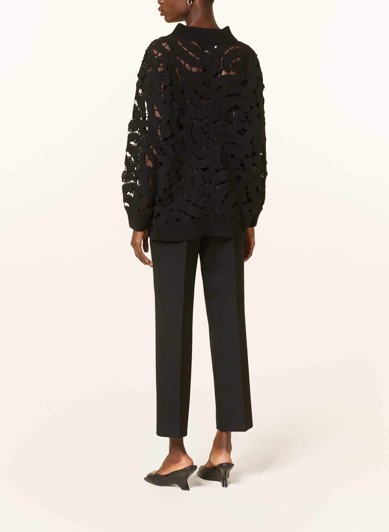 FABIANA FILIPPI Oversized sweater, Color: BLACK (Image 3)