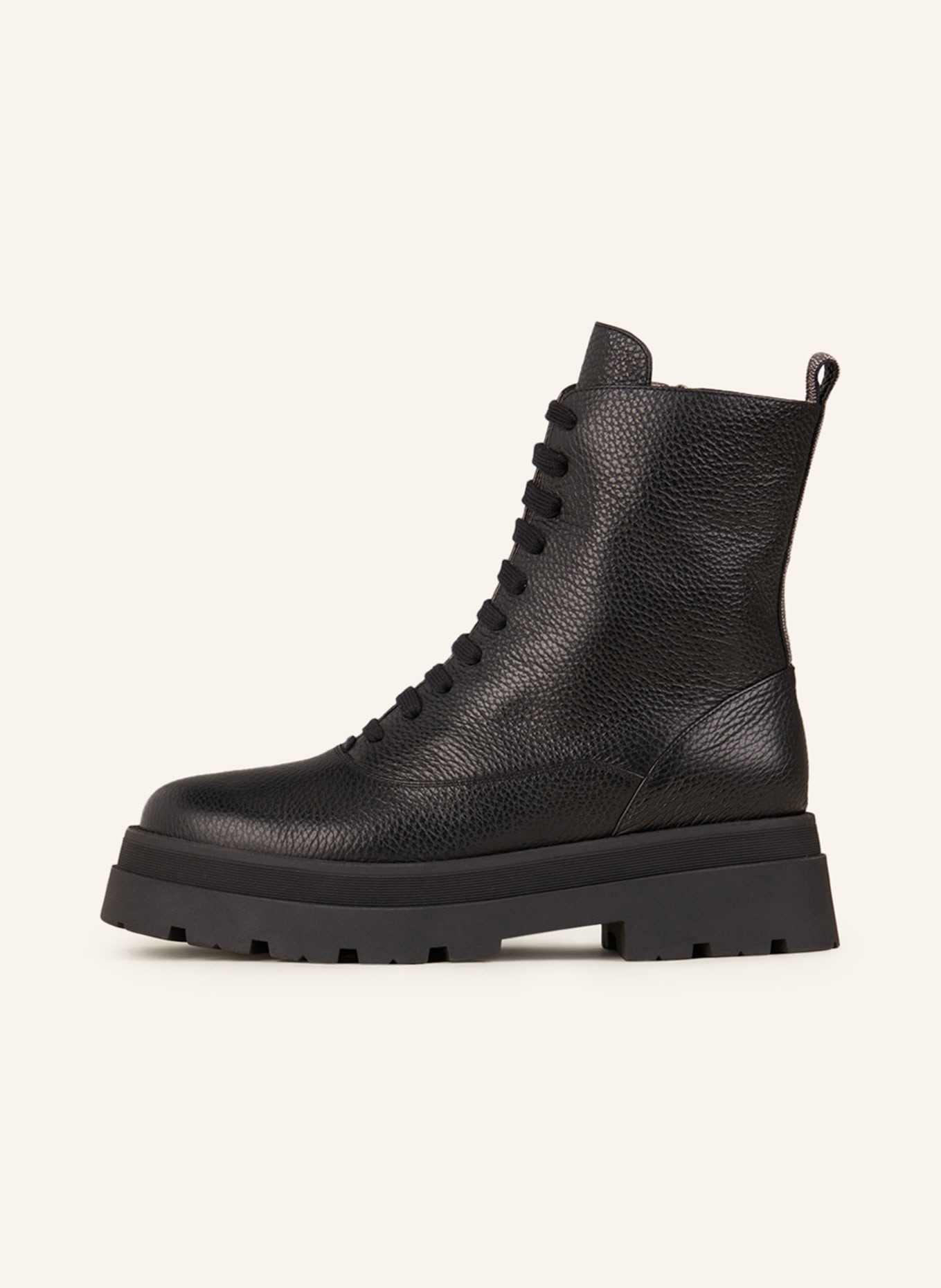 FABIANA FILIPPI Platform ankle boots with decorative gems, Color: BLACK (Image 4)