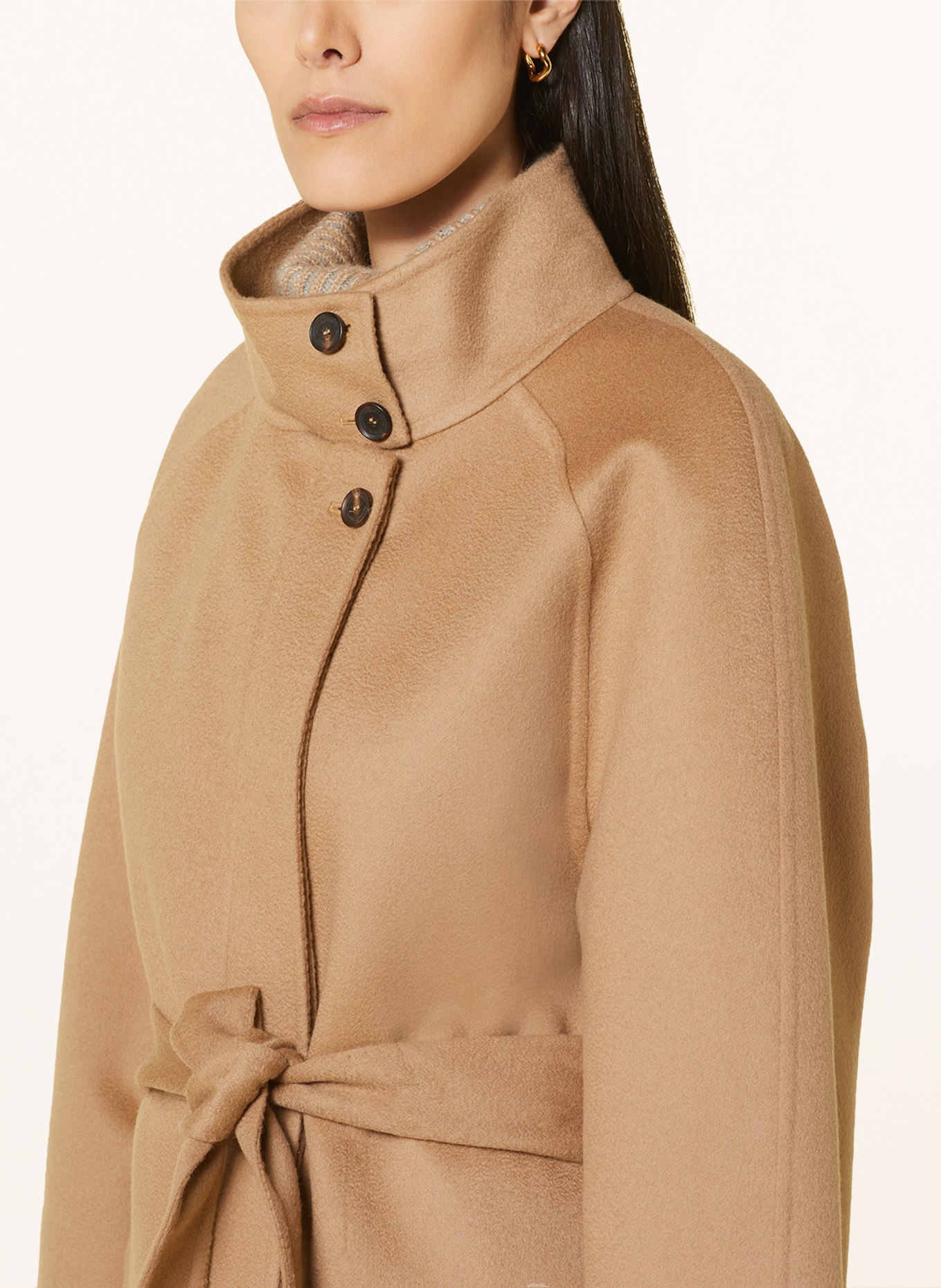 FABIANA FILIPPI Wool coat, Color: CAMEL (Image 4)
